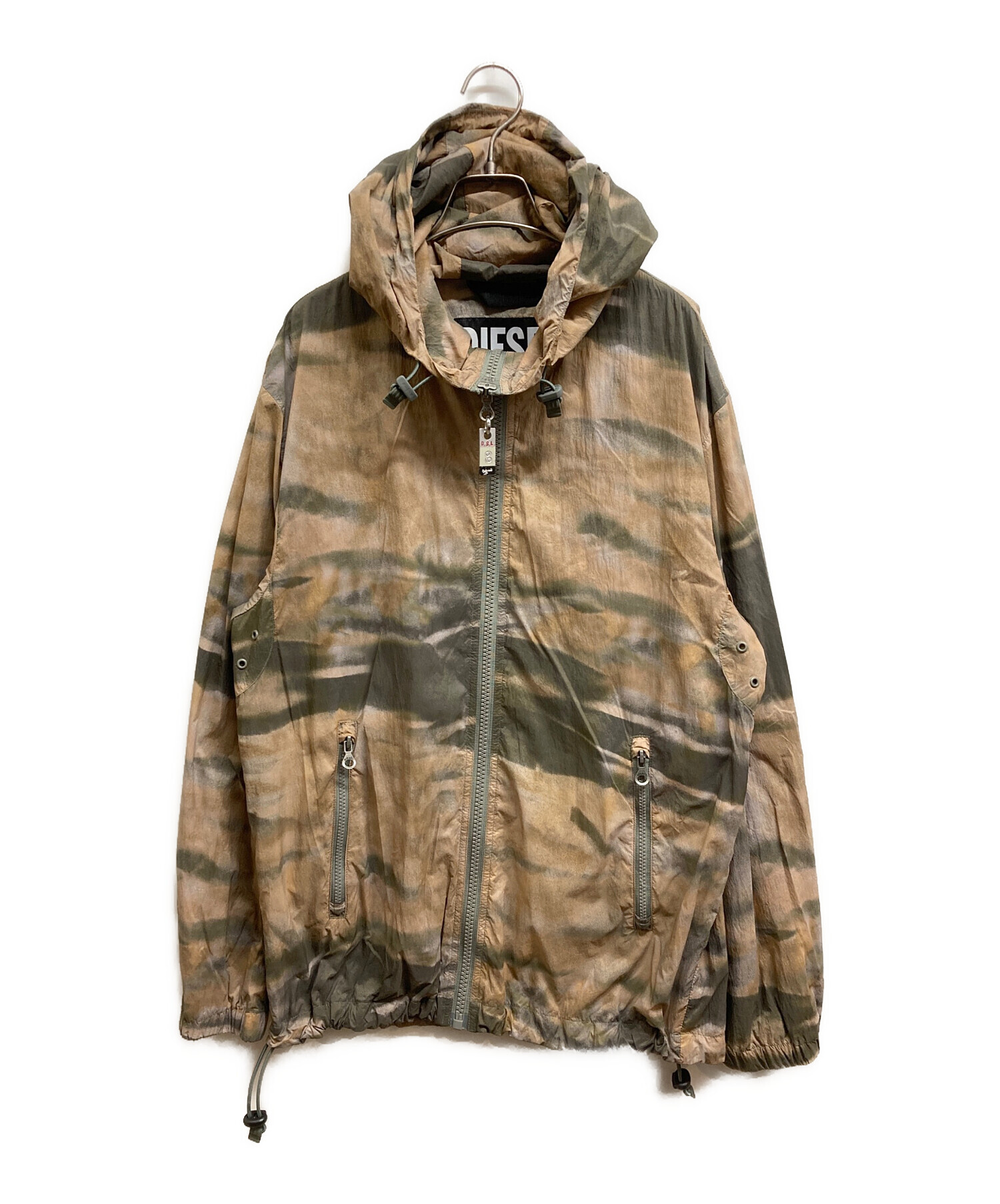 中古・古着通販】DIESEL (ディーゼル) ナイロンジャケット ブラウン 