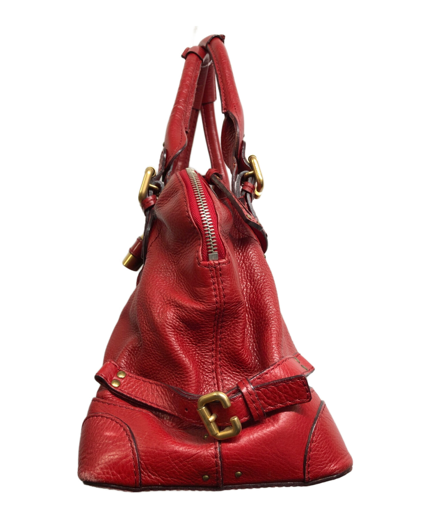 中古・古着通販】Chloe (クロエ) パディントン ハンドバッグ レッド