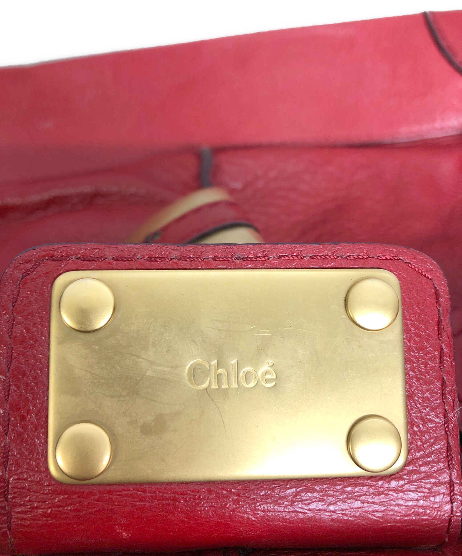 中古・古着通販】Chloe (クロエ) パディントン ハンドバッグ レッド