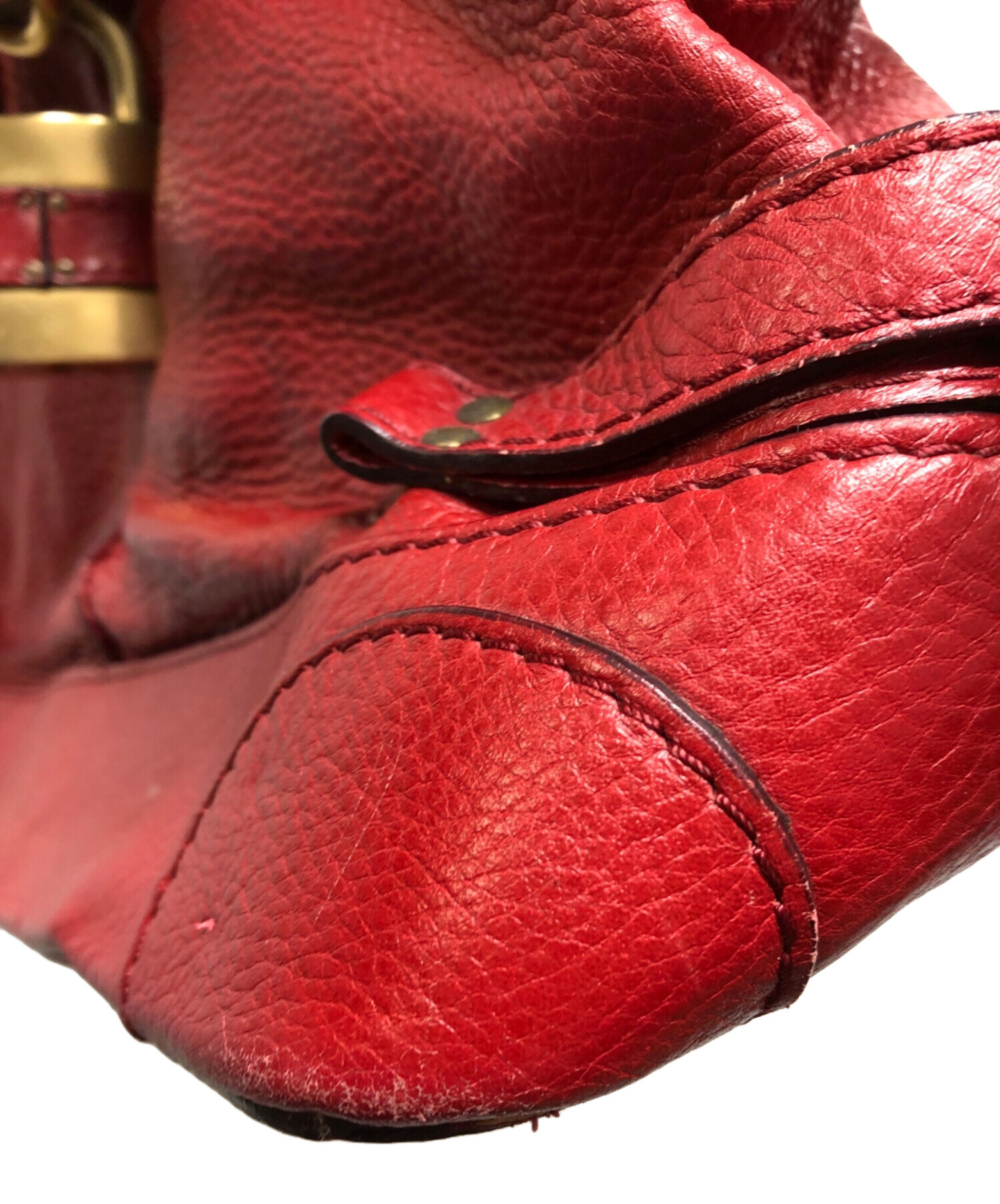 中古・古着通販】Chloe (クロエ) パディントン ハンドバッグ レッド