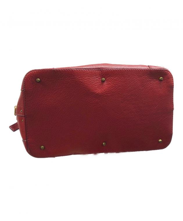 クロエ/パディントン・ミディアムサイズ レッド 中古・古着通販】Chloe (クロエ) パディントン ハンドバッグ レッド