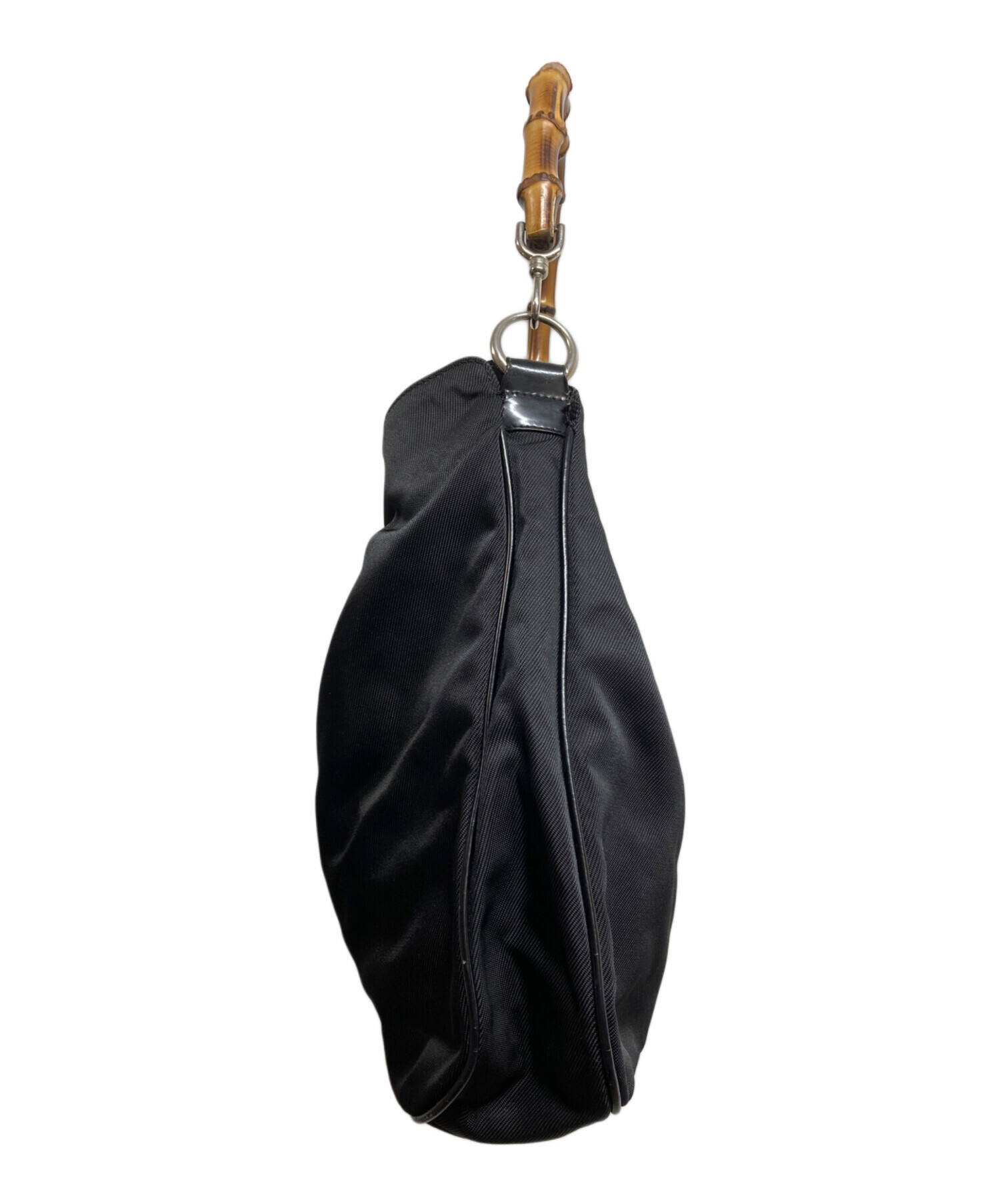 中古】 グッチ GUCCI バンブー バニティバッグ ハンド ブラック