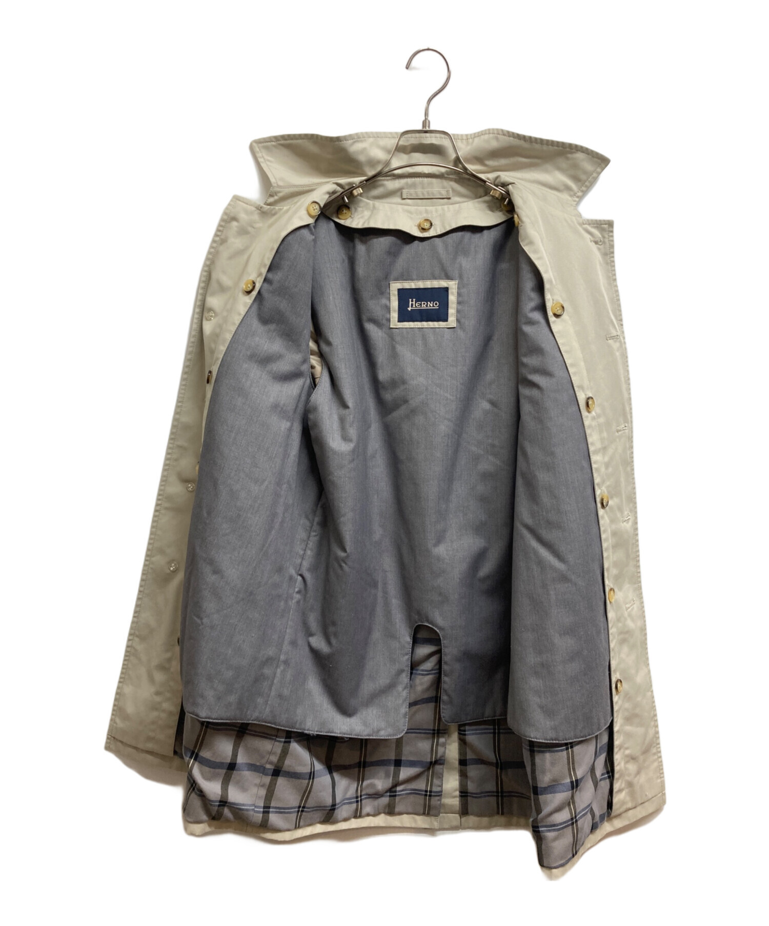 中古・古着通販】HERNO (ヘルノ) ライナー付ステンカラーコート