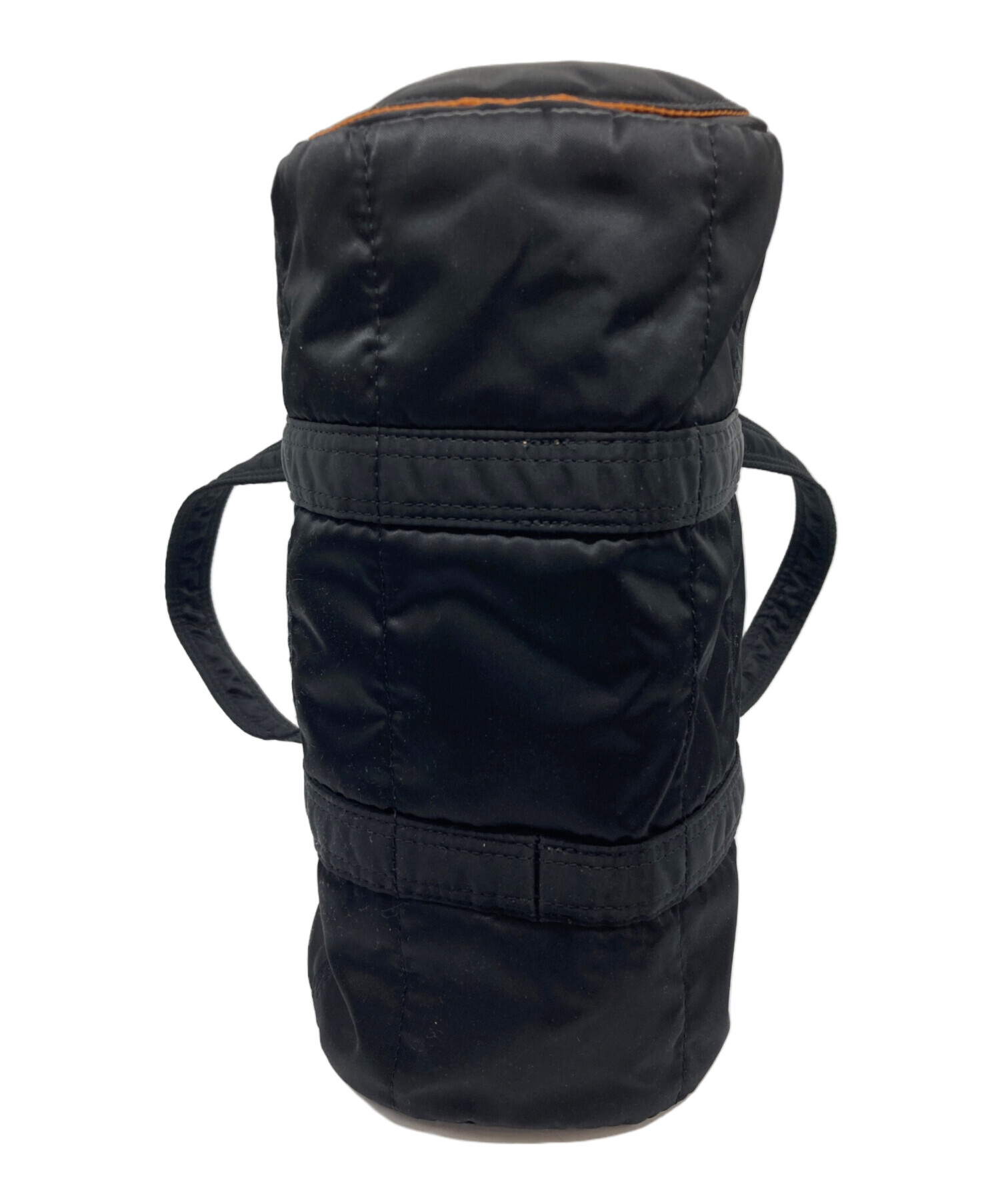 最終値下！PORTER ポーター ドラムバッグ  美品 ※難あり ブラック 中古・古着通販】PORTER (ポーター) ドラムバッグS ブラック｜ブランド