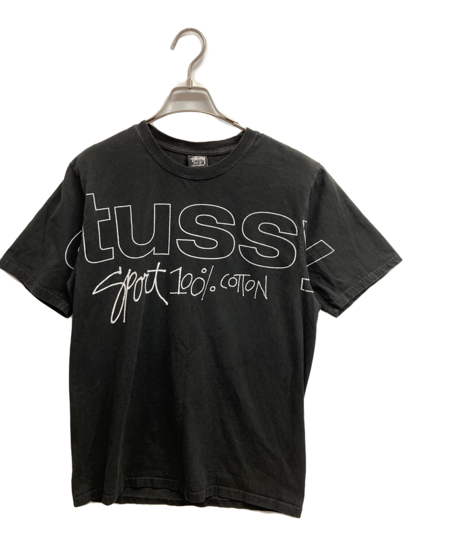 中古・古着通販】stussy (ステューシー) ロゴTシャツ ブラック サイズ 