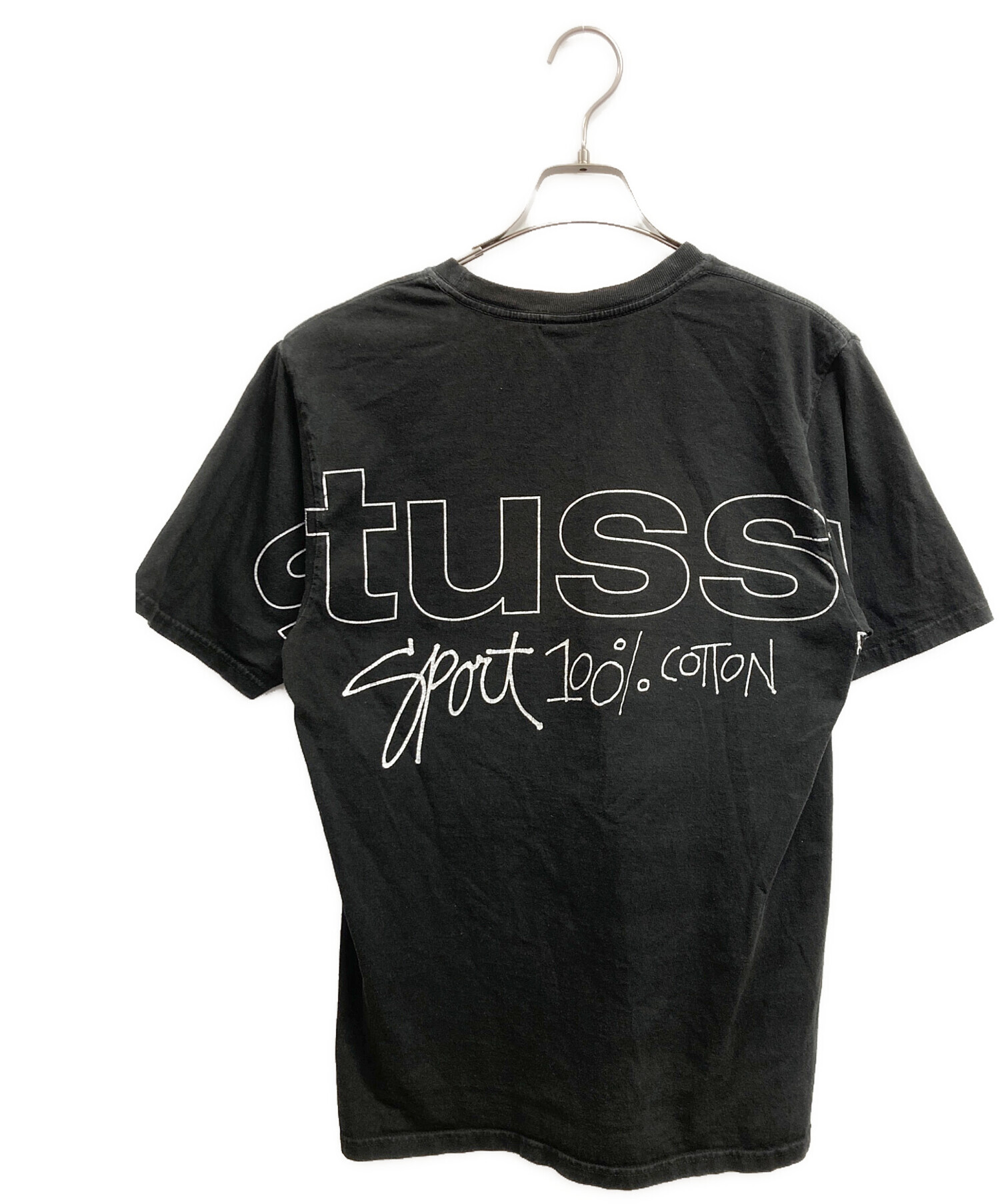 中古・古着通販】stussy (ステューシー) ロゴTシャツ ブラック サイズ 