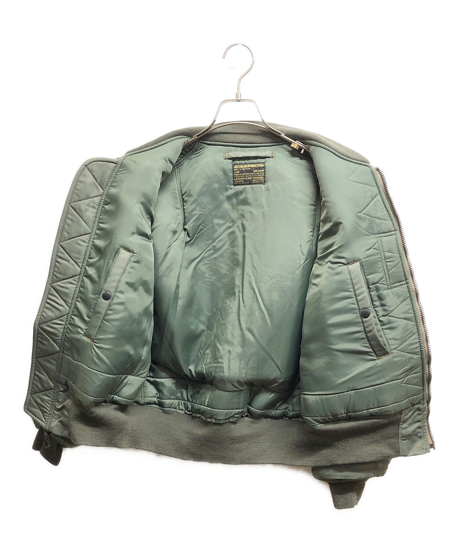 40s 50s 復刻 バズリクソンズ フライトジャケット MA-1 オリーブ BUZZ RICKSON'S(バズリクソンズ) フライトジャケット TYPE MA-1 ALBERT