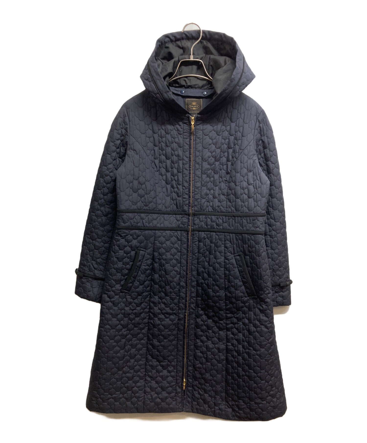 中古・古着通販】TOCCA (トッカ) キルティングロングコート ブラック