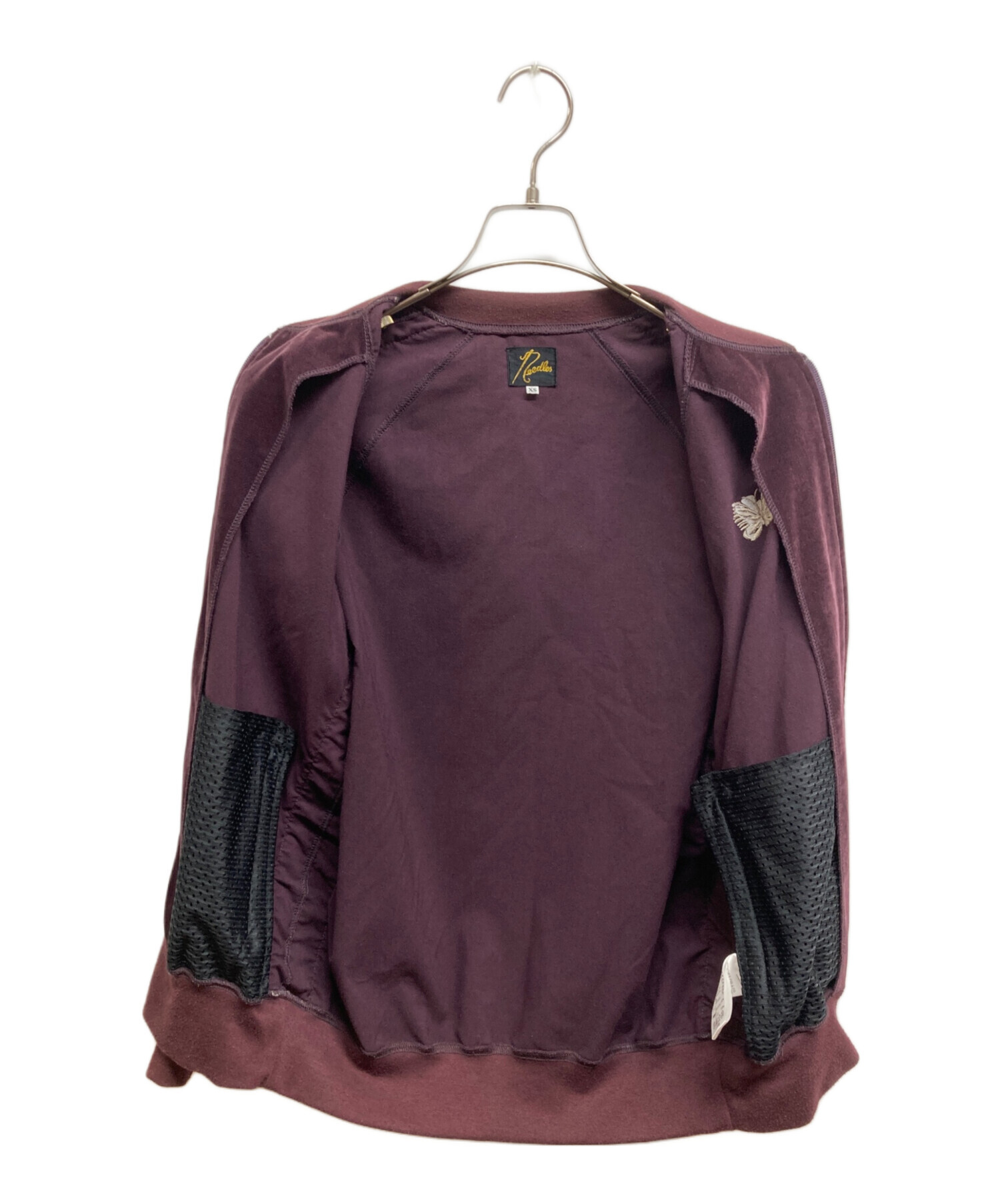 Needles ベロアジャケット xs needles Track Jacket Velour ネイビー