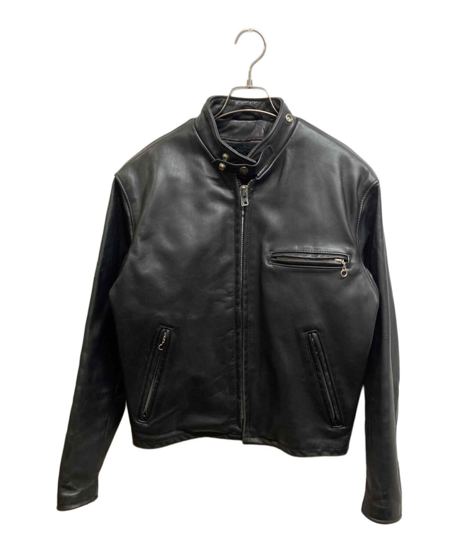 SCHOTT シングルライダース サイズ40 ライナー無 中古・古着通販】Schott (ショット) ライナー付きシングルライダース