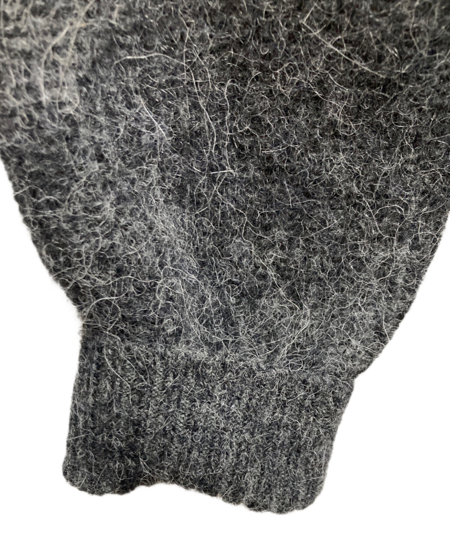 LACOSTE アルパカ混 メンズXL相当シャギーニット カーディガン グレー 中古・古着通販】LACOSTE (ラコステ) アルパカブレンドカーディガン