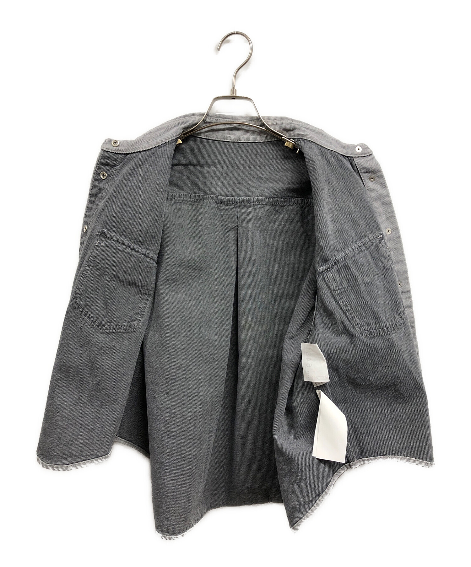 中古・古着通販】sacai (サカイ) Denim Shirt グレー サイズ:2