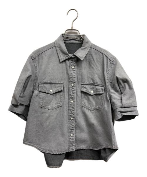 中古・古着通販】sacai (サカイ) Denim Shirt グレー サイズ:2