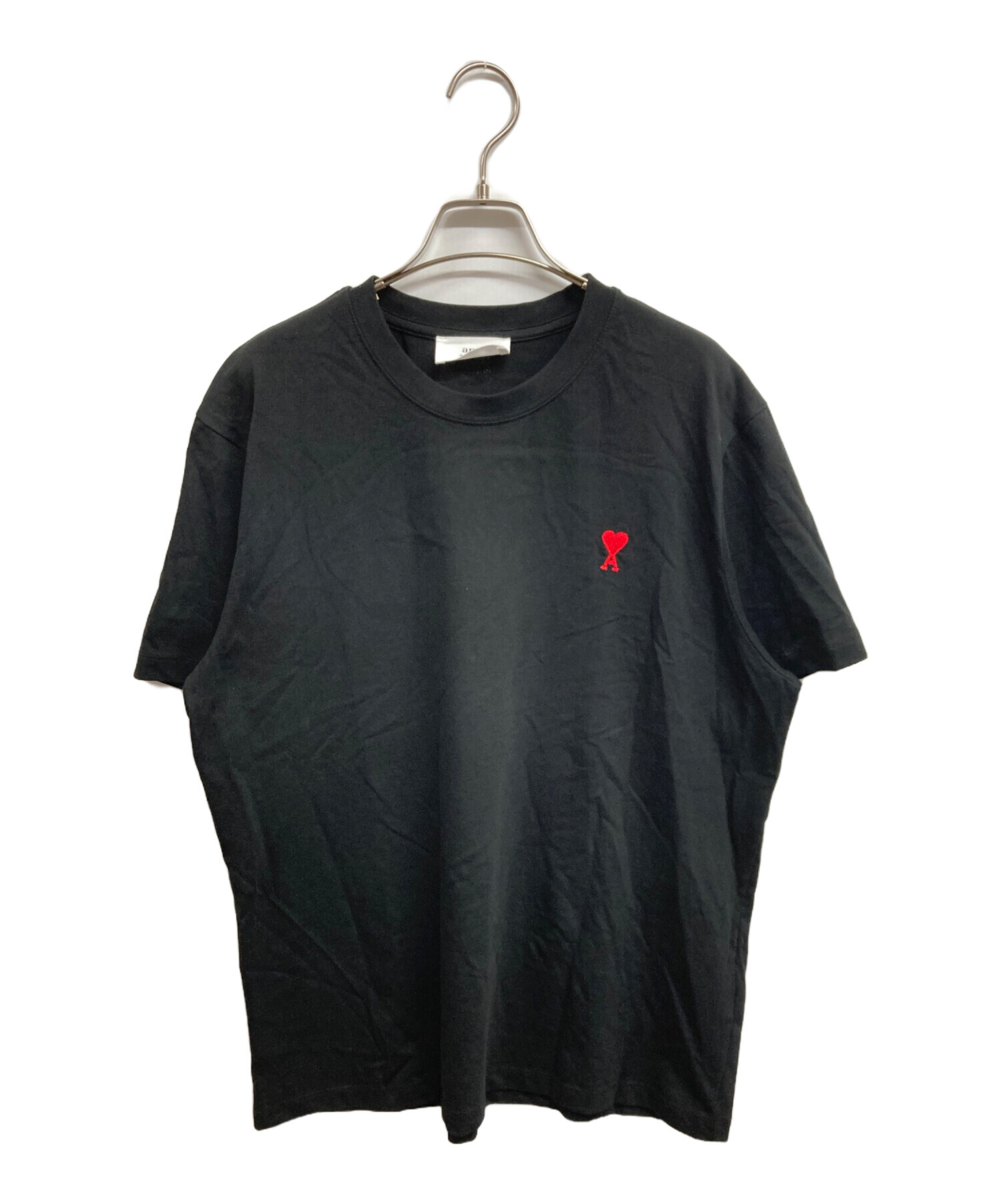 ami - XL新品 AMI Paris アミ ブランドロゴ Tシャツ メンズ ブラックの