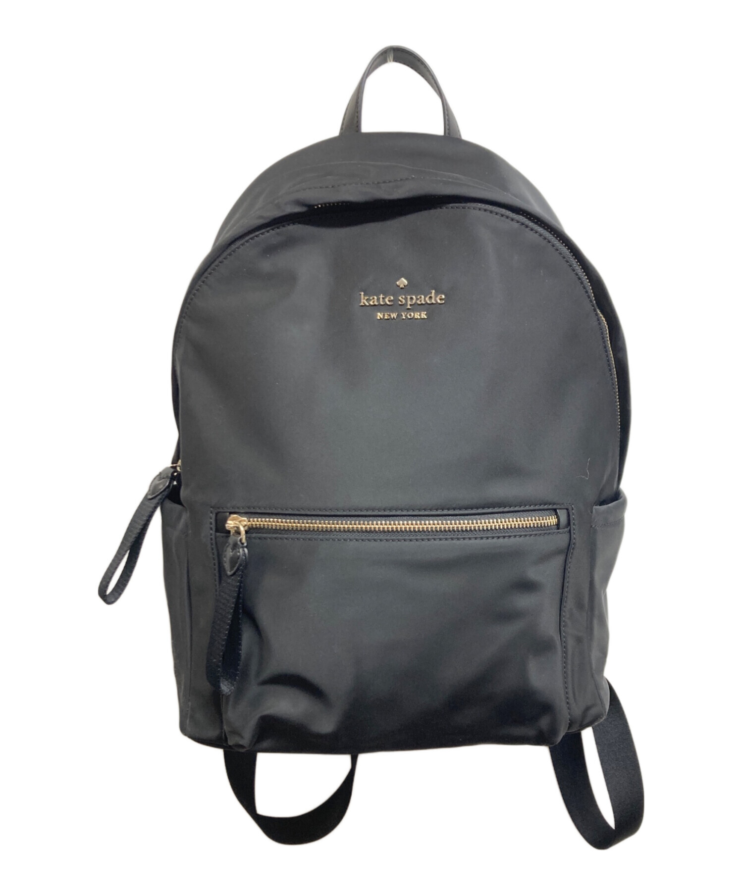 kate spade NEW YORK ナイロン バックパック ブラック 中古・古着通販 