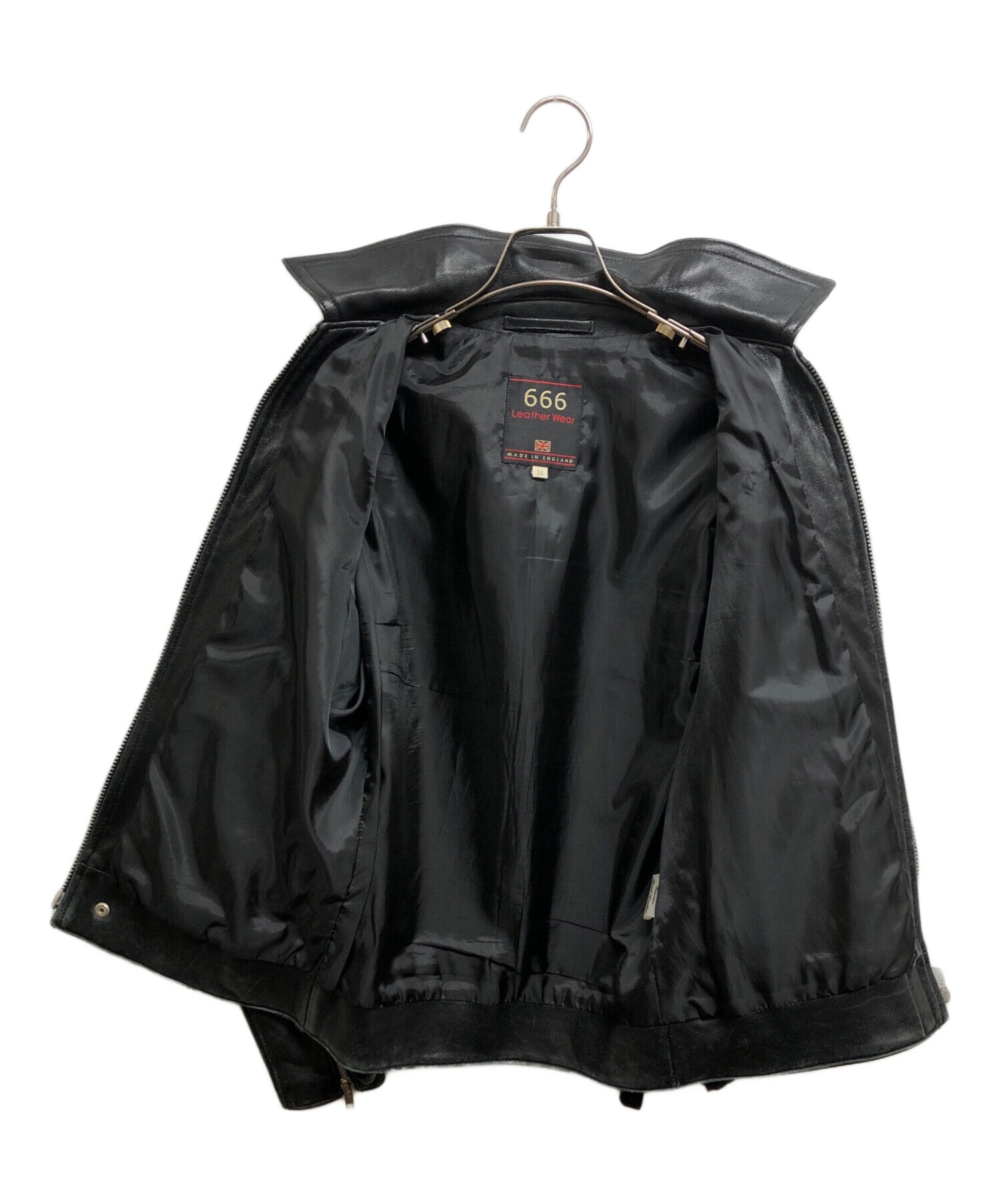 中古・古着通販】666 (666) タイトフィット シングル ライダース