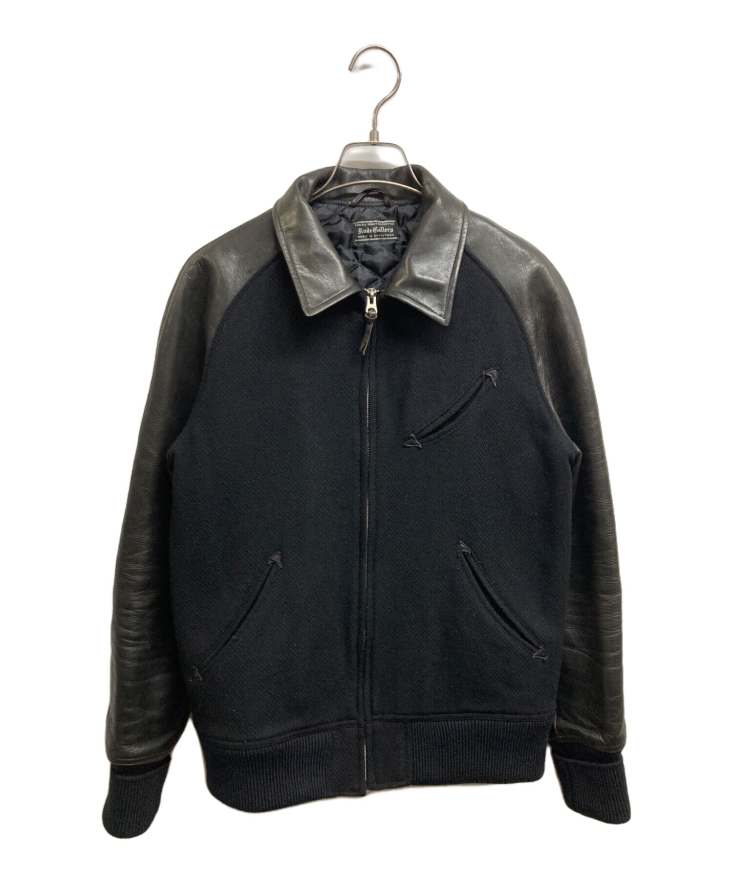 中古・古着通販】RUDE GALLERY (ルードギャラリー) レザー切替ウール