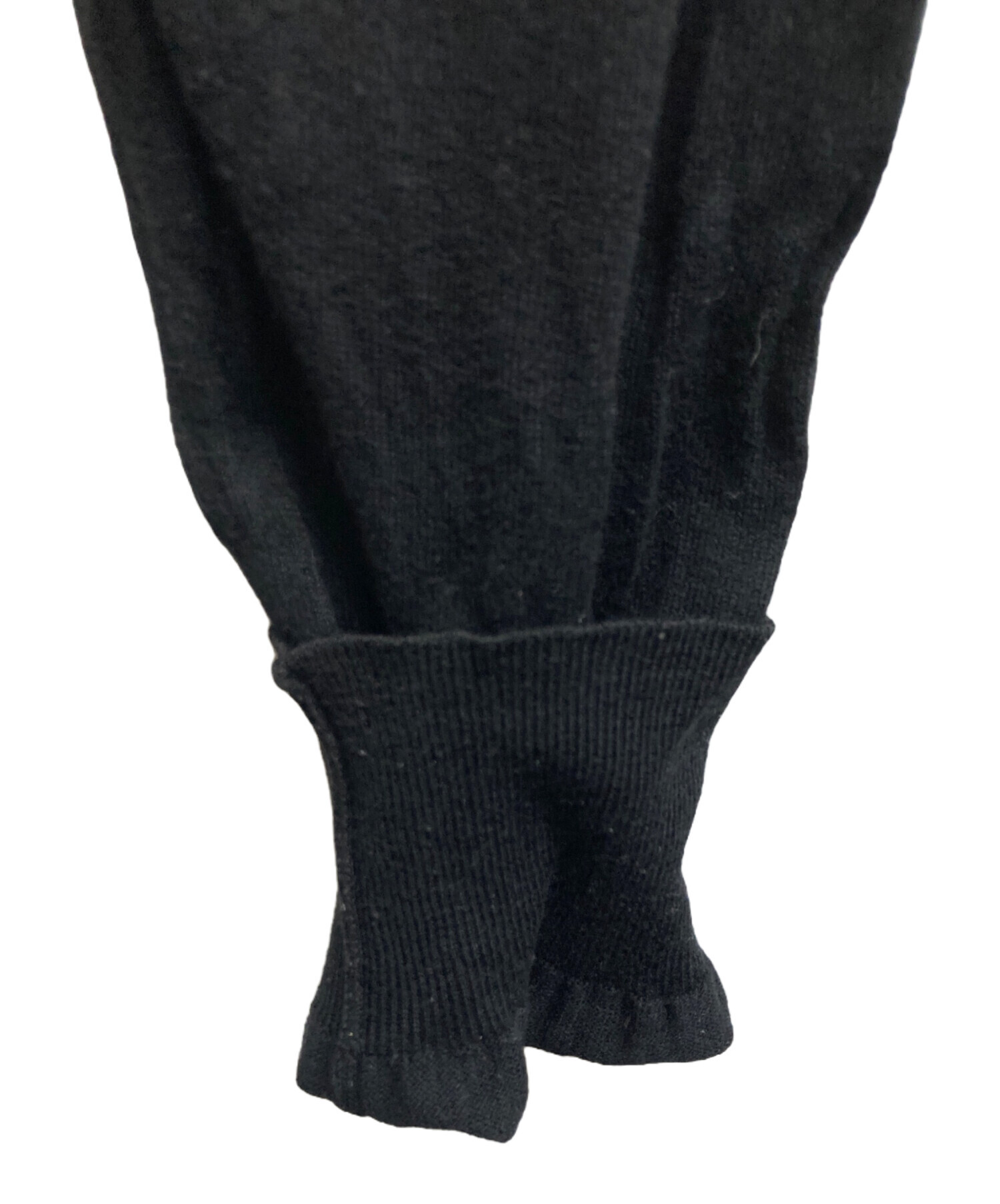 メゾンマルタンマルジェラ黒タートルネックセーター エルボーパッチ付き 中古・古着通販】Maison Margiela (メゾンマルジェラ) エルボーパッチ