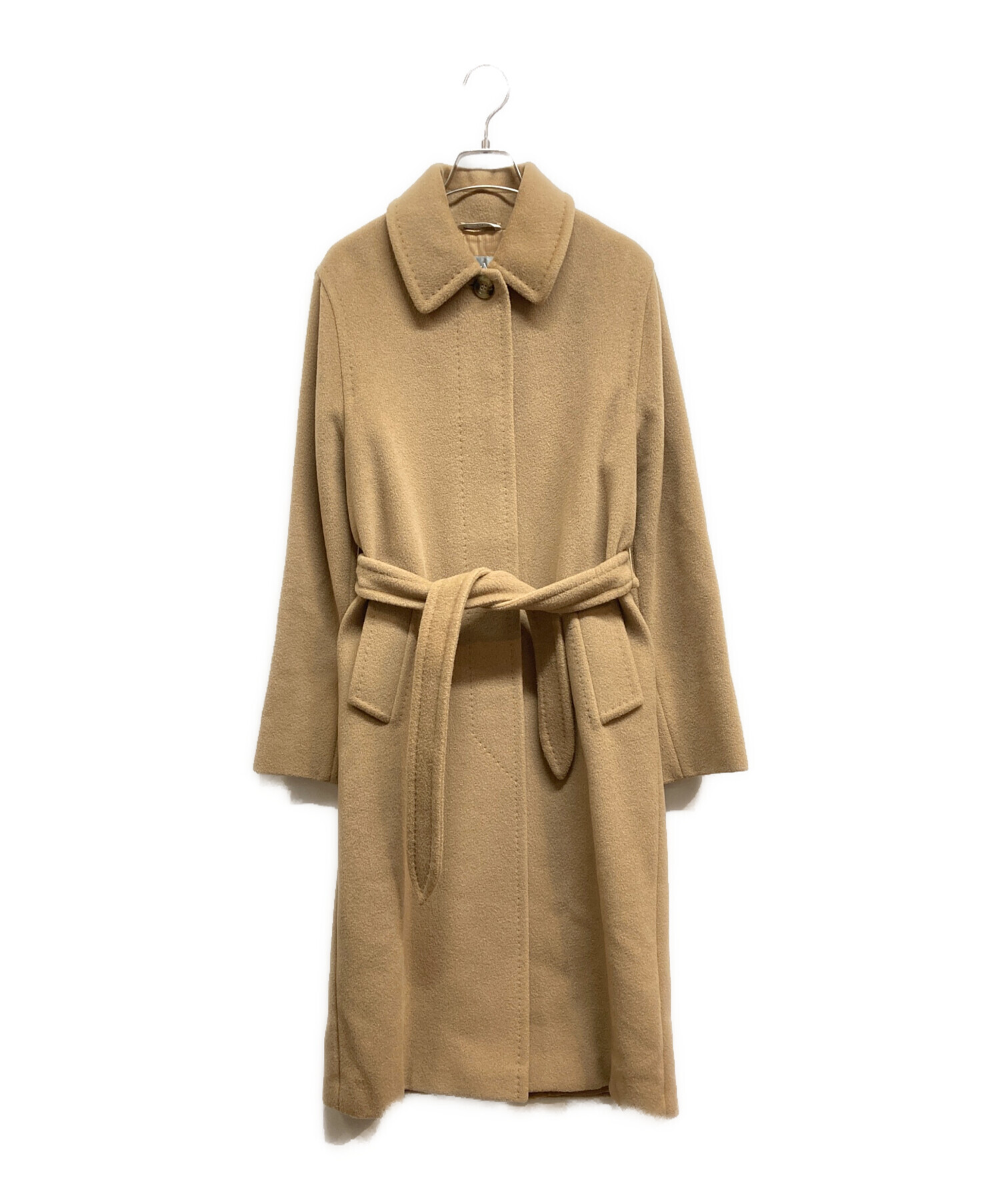 中古・古着通販】MaxMara (マックスマーラ) ウールステンカラーコート 