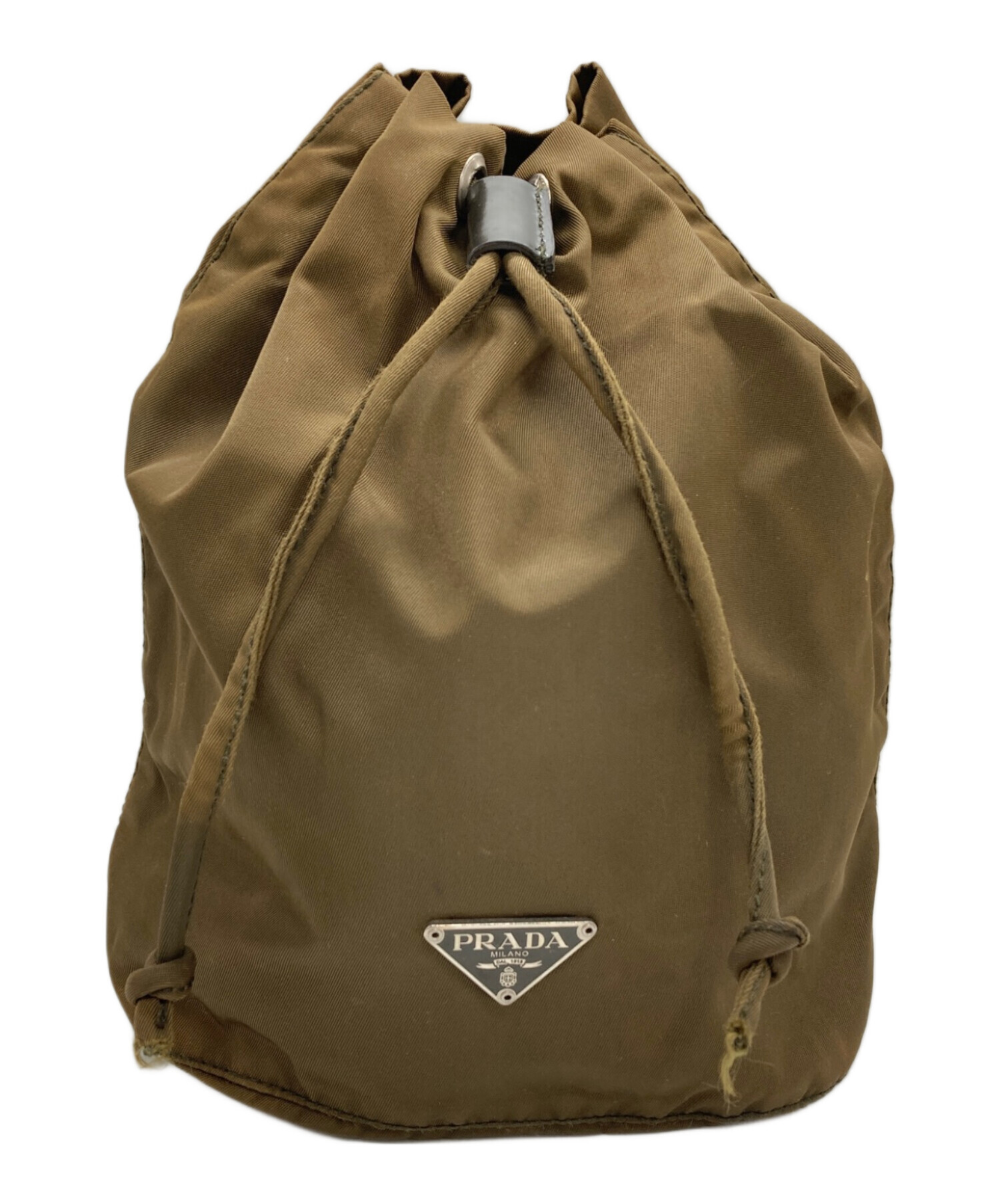 中古・古着通販】PRADA (プラダ) ナイロンポーチ カーキ｜ブランド