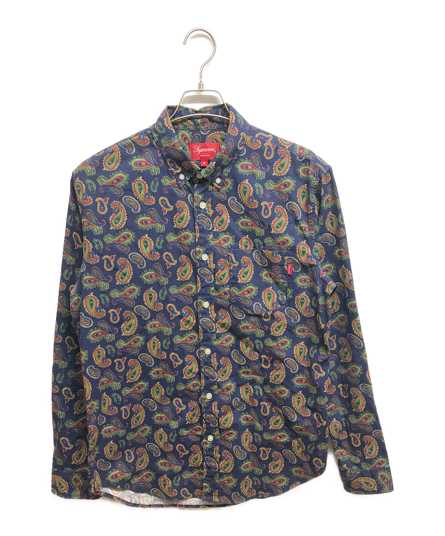 supreme シャツ 中古・古着通販】Supreme (シュプリーム) Paisley Shirt ネイビー