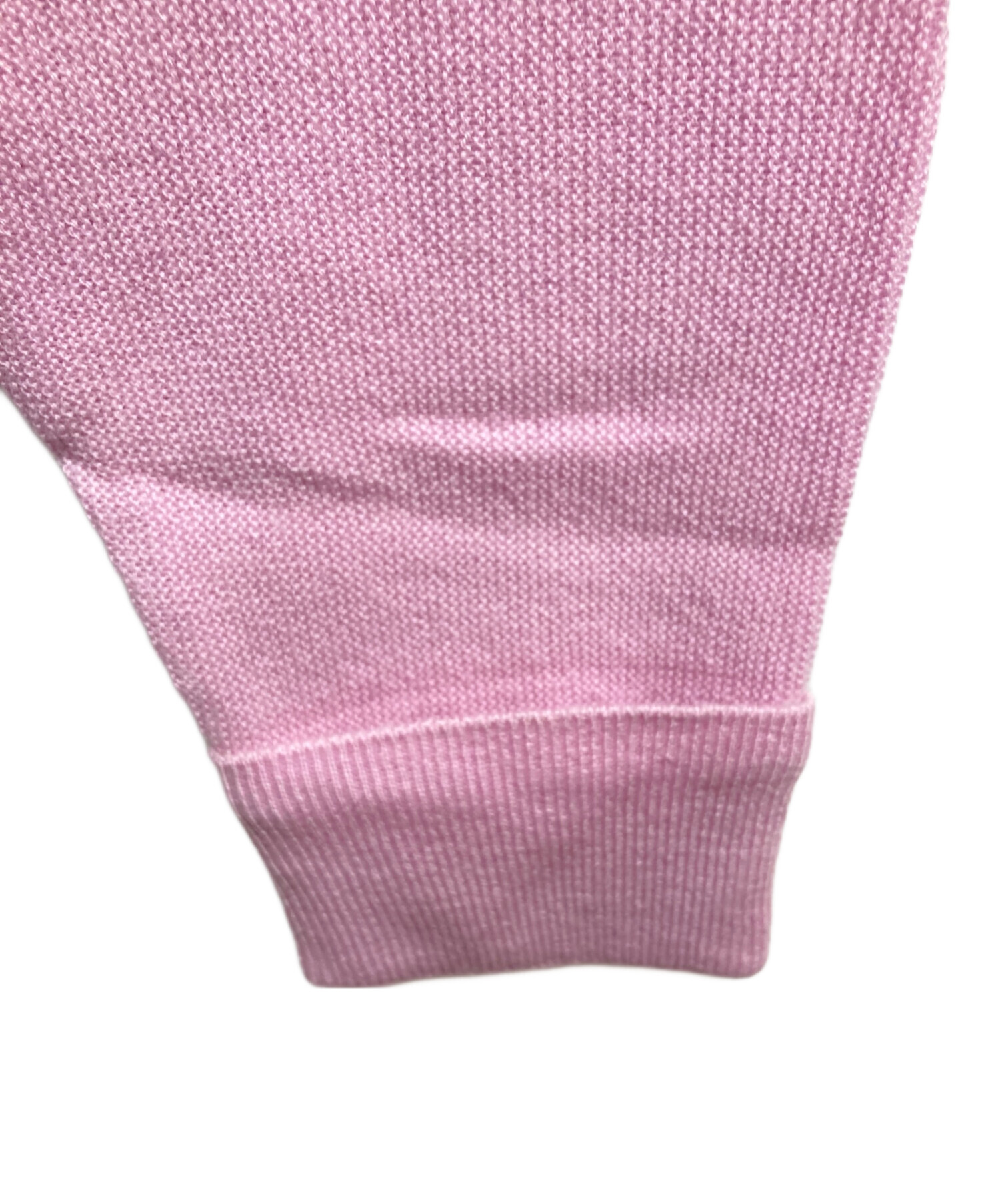 中古・古着通販】LACOSTE (ラコステ) ニットカーディガン ピンク