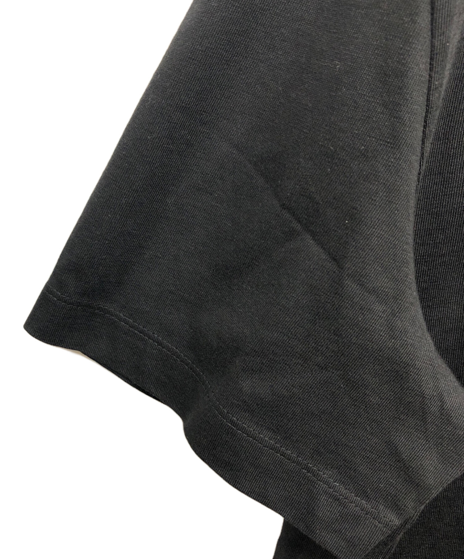中古・古着通販】MONCLER (モンクレール) ネックロゴTシャツ ブラック 
