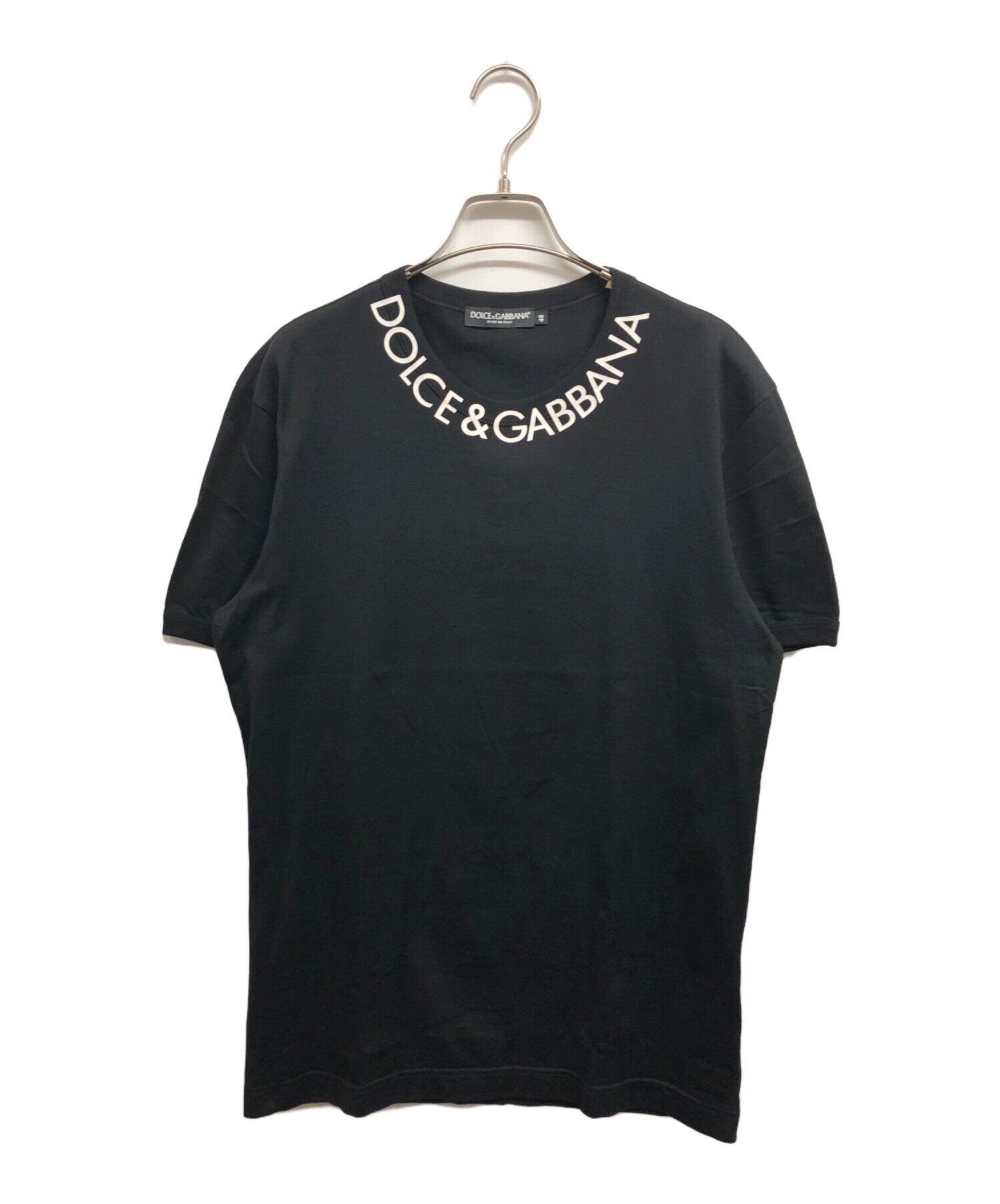 中古・古着通販】DOLCE & GABBANA (ドルチェ＆ガッバーナ) ネックロゴT