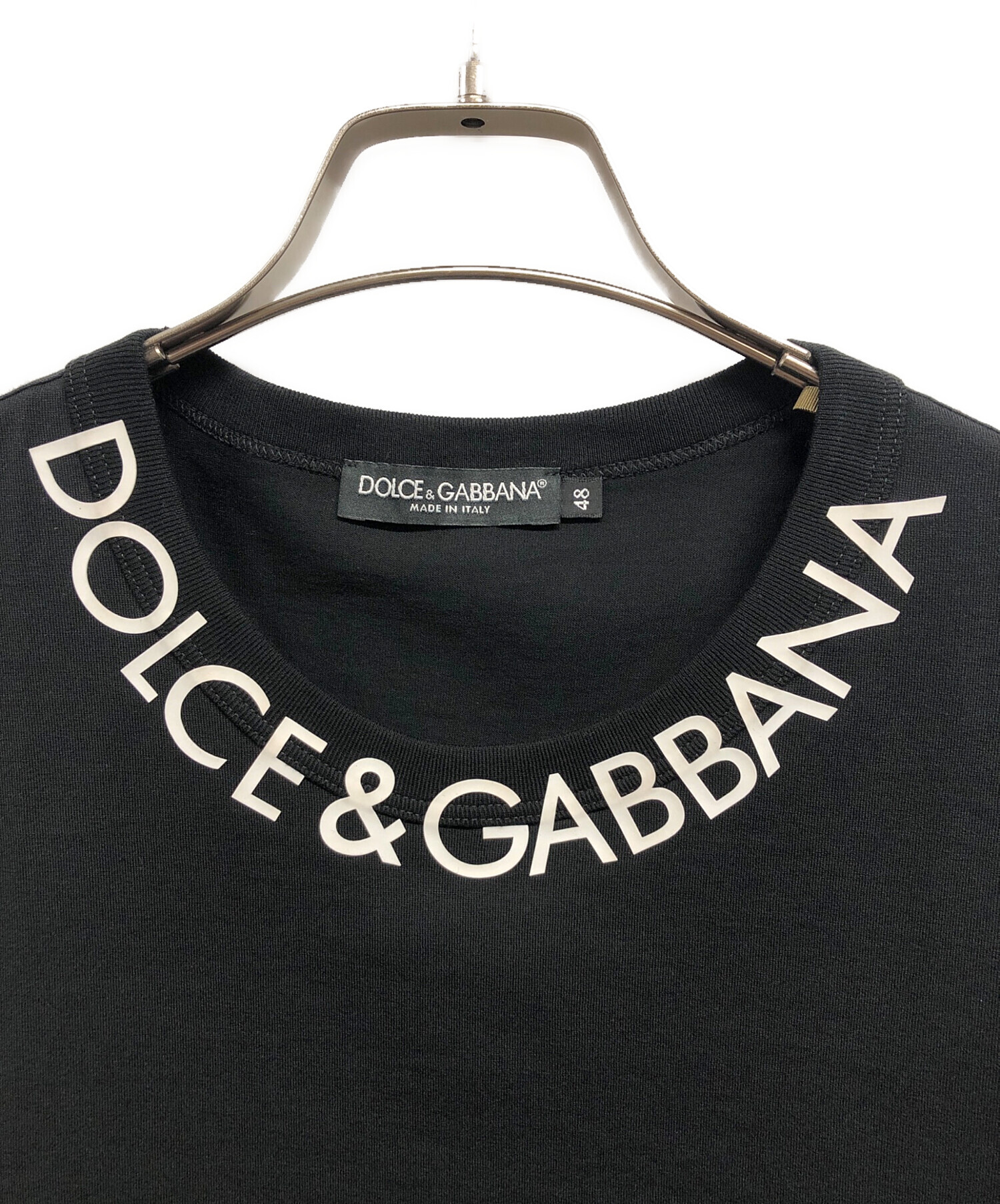中古・古着通販】DOLCE & GABBANA (ドルチェ＆ガッバーナ) ネックロゴT