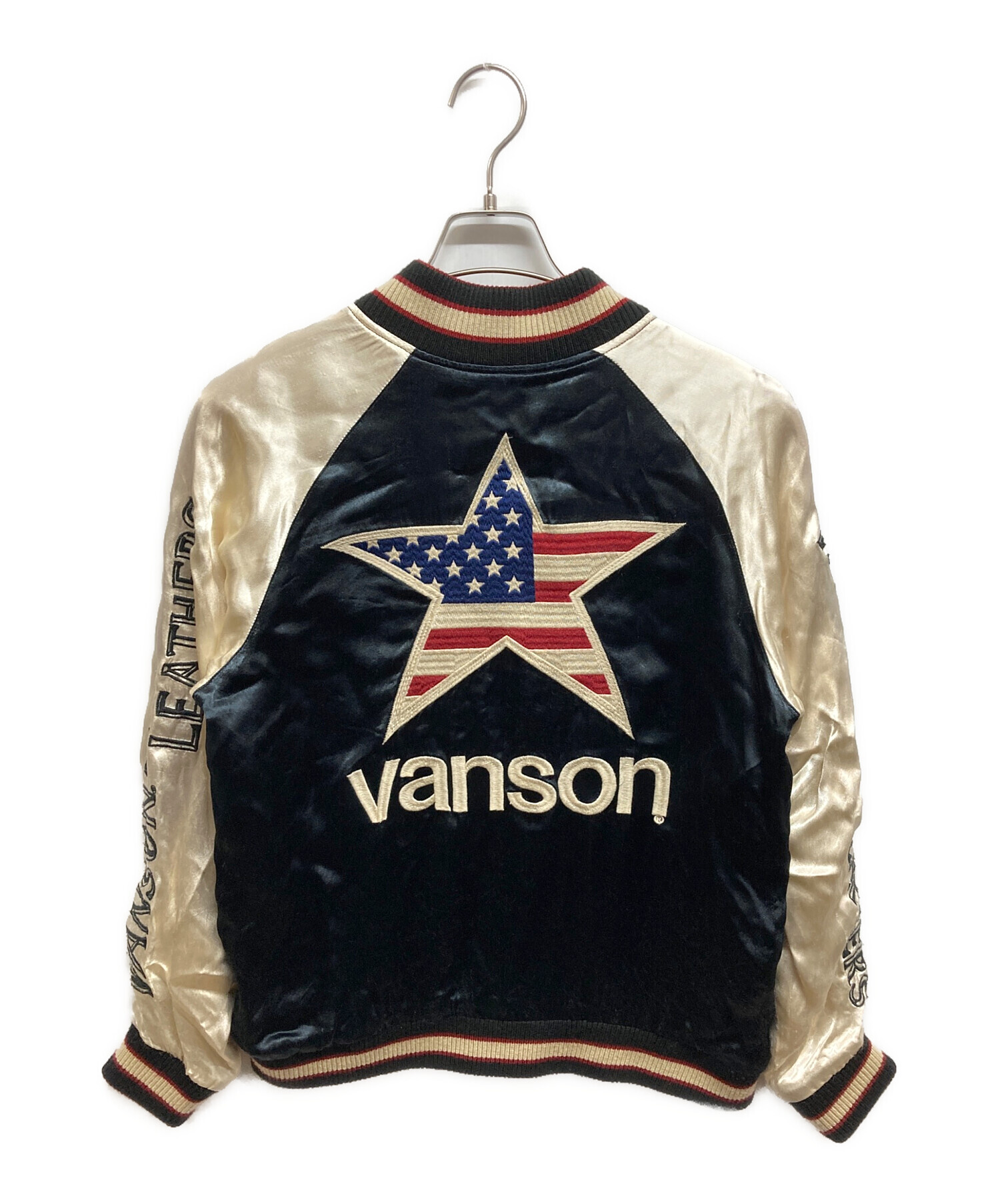 VANSON スカジャンリバーシブル 中古・古着通販】VANSON (バンソン) リバーシブルスカジャン ブラック
