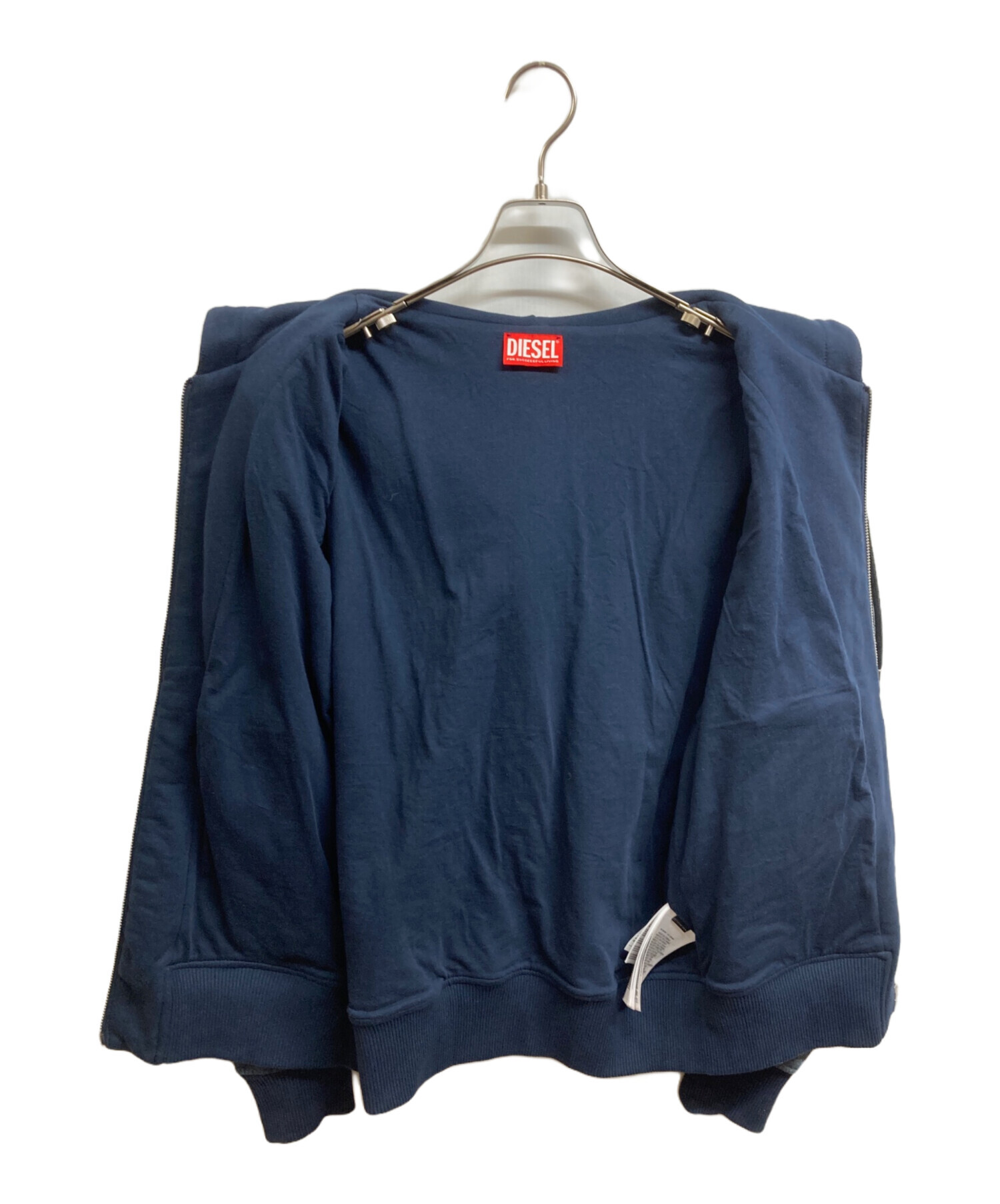 中古・古着通販】DIESEL (ディーゼル) デニム切替ジップパーカー