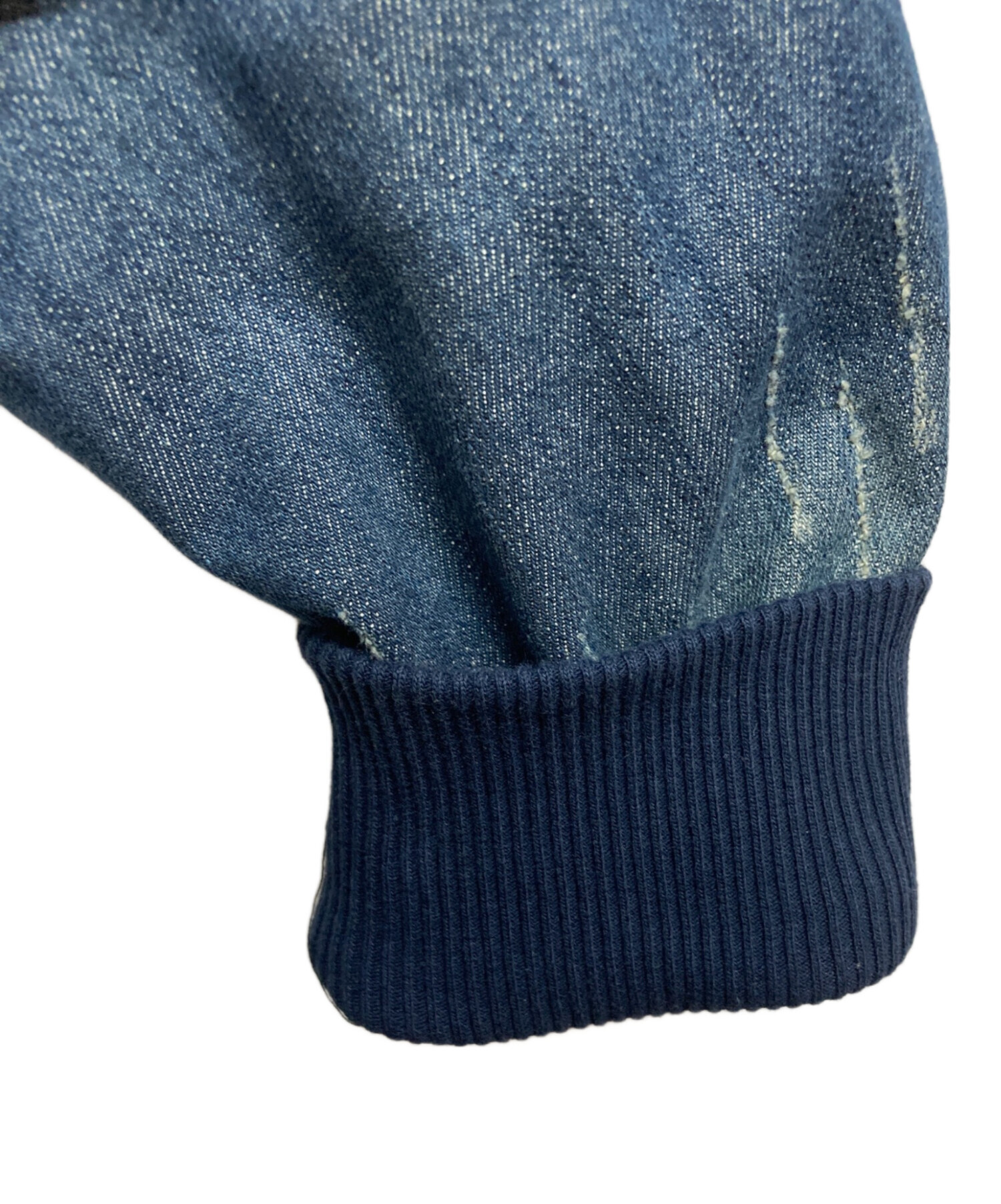 中古・古着通販】DIESEL (ディーゼル) デニム切替ジップパーカー