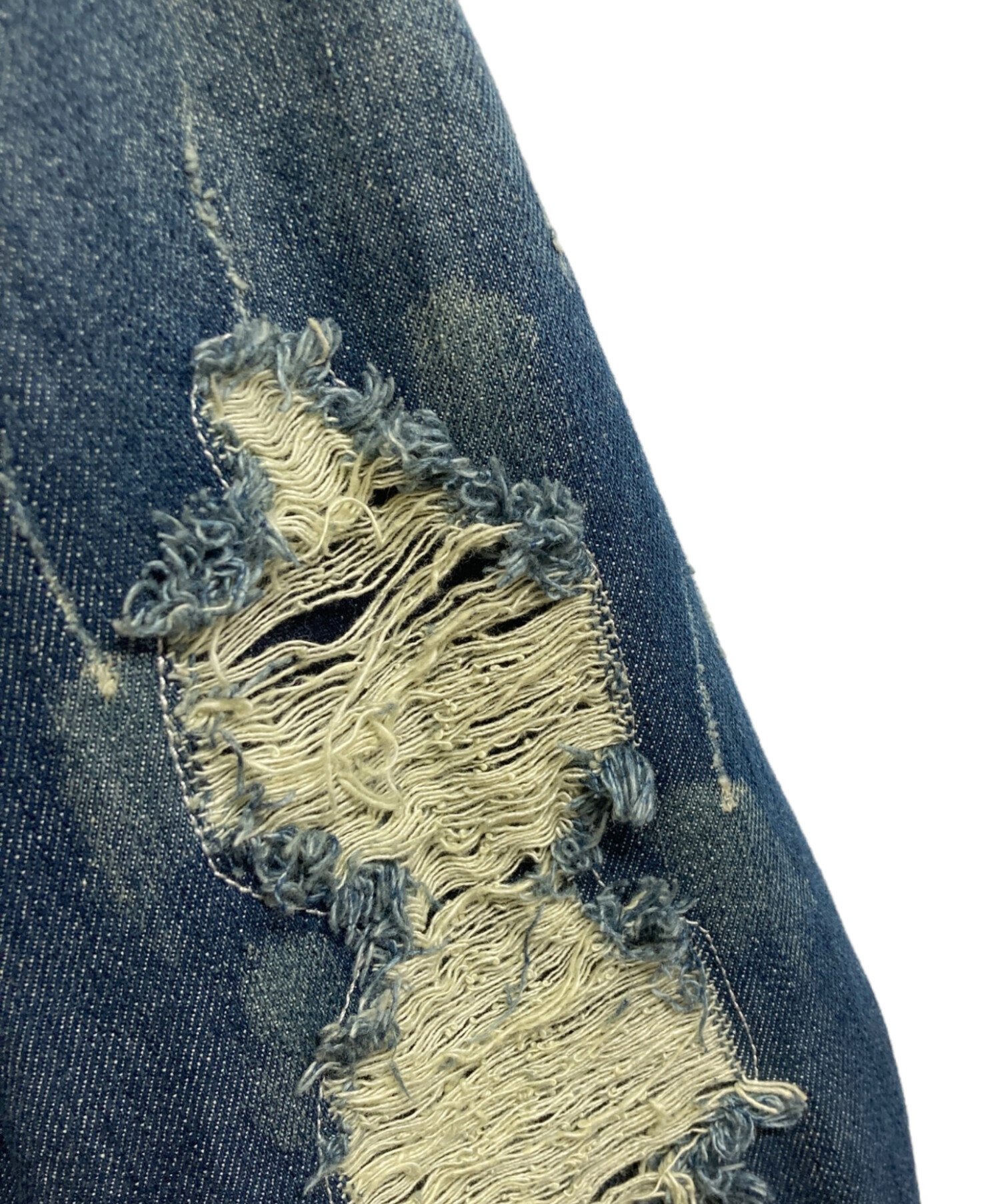 中古・古着通販】DIESEL (ディーゼル) デニム切替ジップパーカー