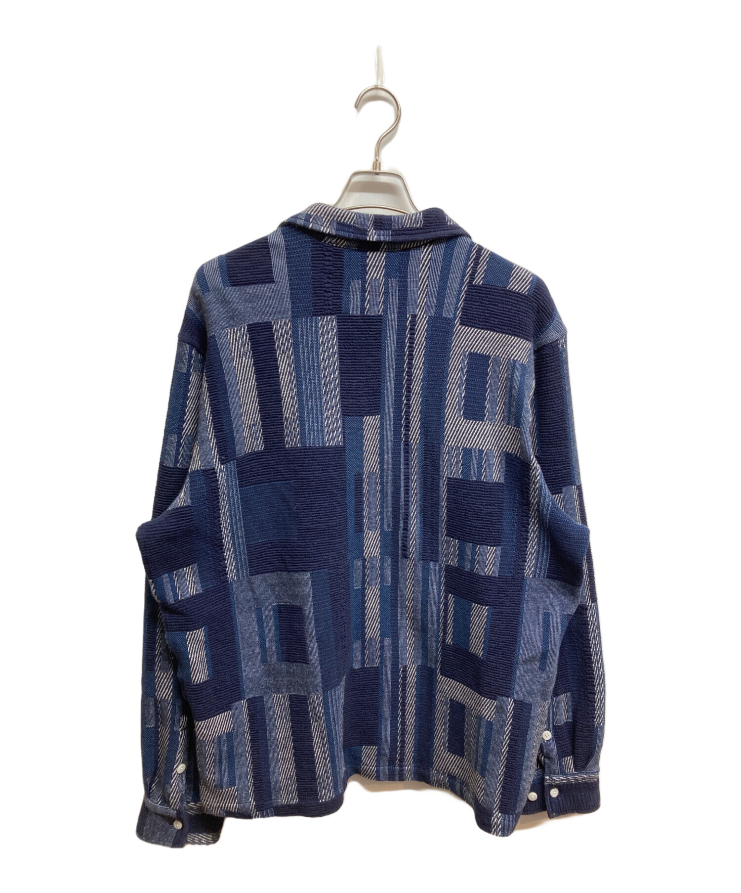 中古・古着通販】KITH (キス) Geometric Cohen Shirt ネイビー サイズ