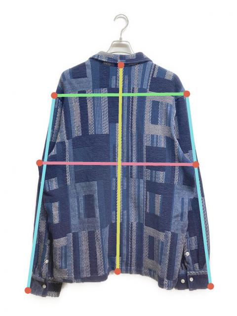 中古・古着通販】KITH (キス) Geometric Cohen Shirt ネイビー サイズ