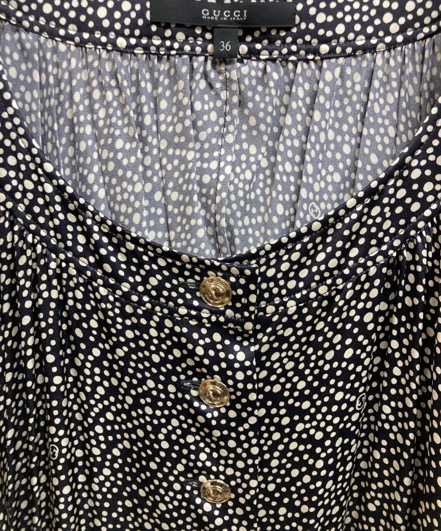 中古・古着通販】GUCCI (グッチ) オールインワン ブラック サイズ:36 