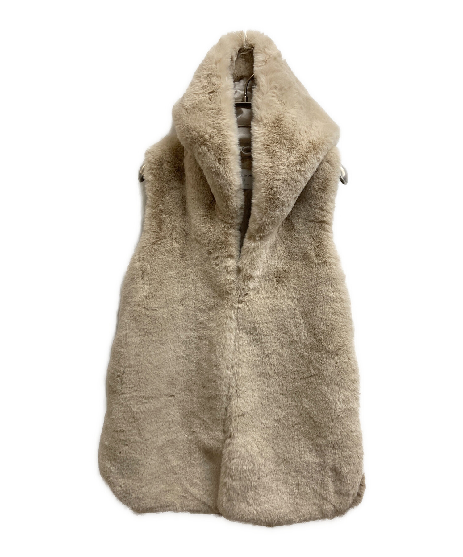 中古・古着通販】MARIED'OR (マリードール) エコファーベスト ベージュ