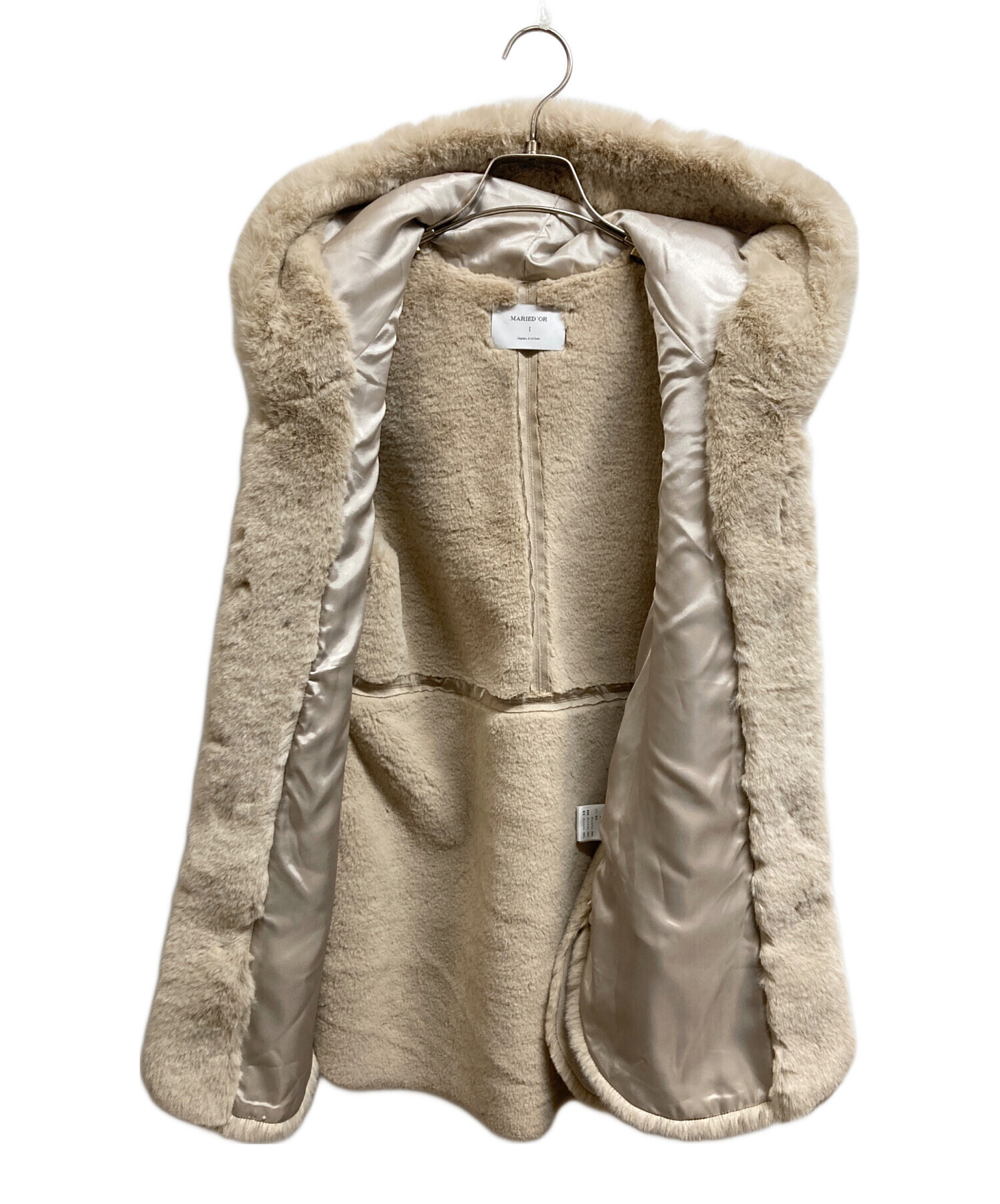 中古・古着通販】MARIED'OR (マリードール) エコファーベスト ベージュ
