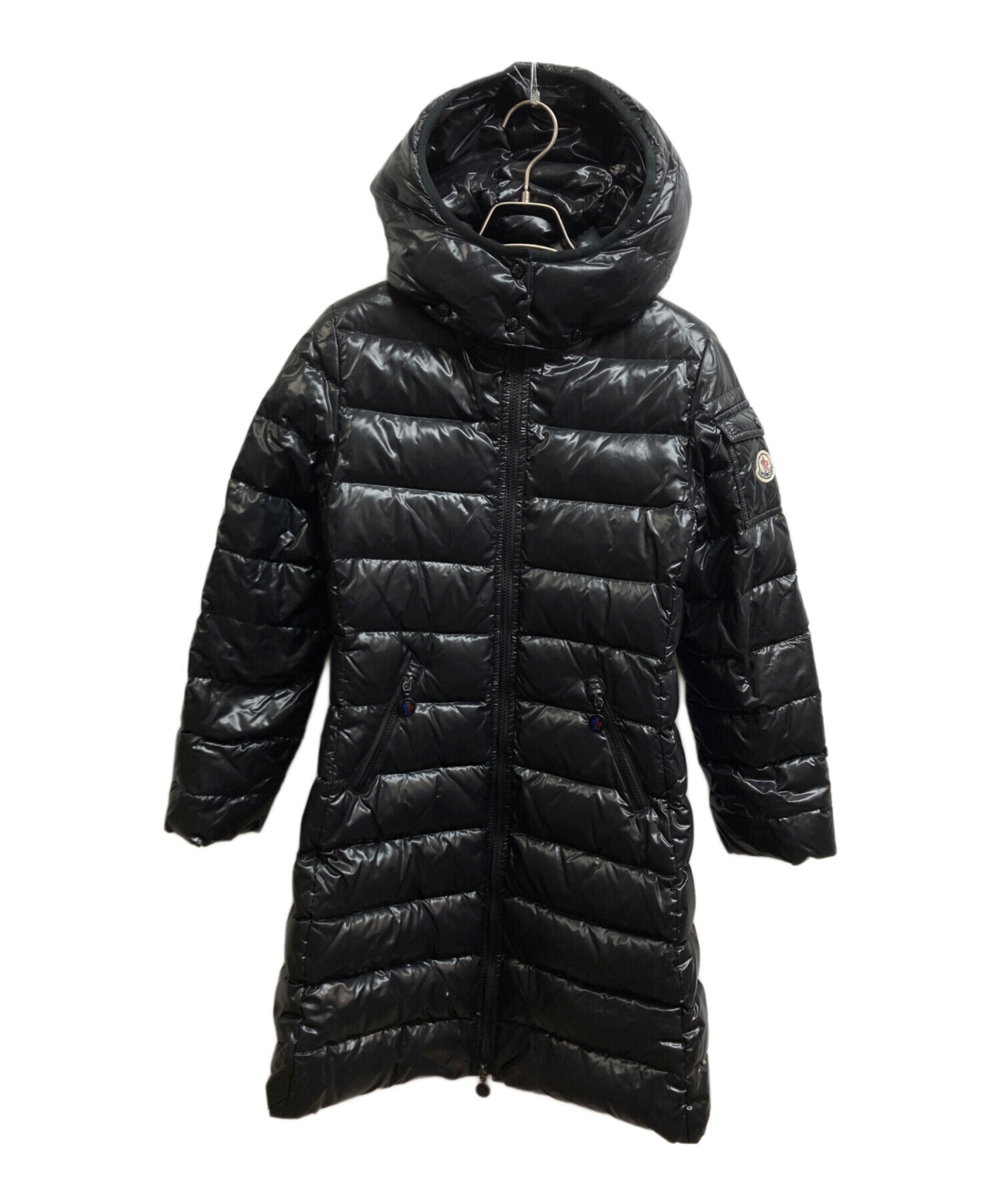 モンクレール　モカ　MOKA ロングダウンコート　 152cm ブラック 中古・古着通販】MONCLER (モンクレール) MOCA ダウンコート ブラック
