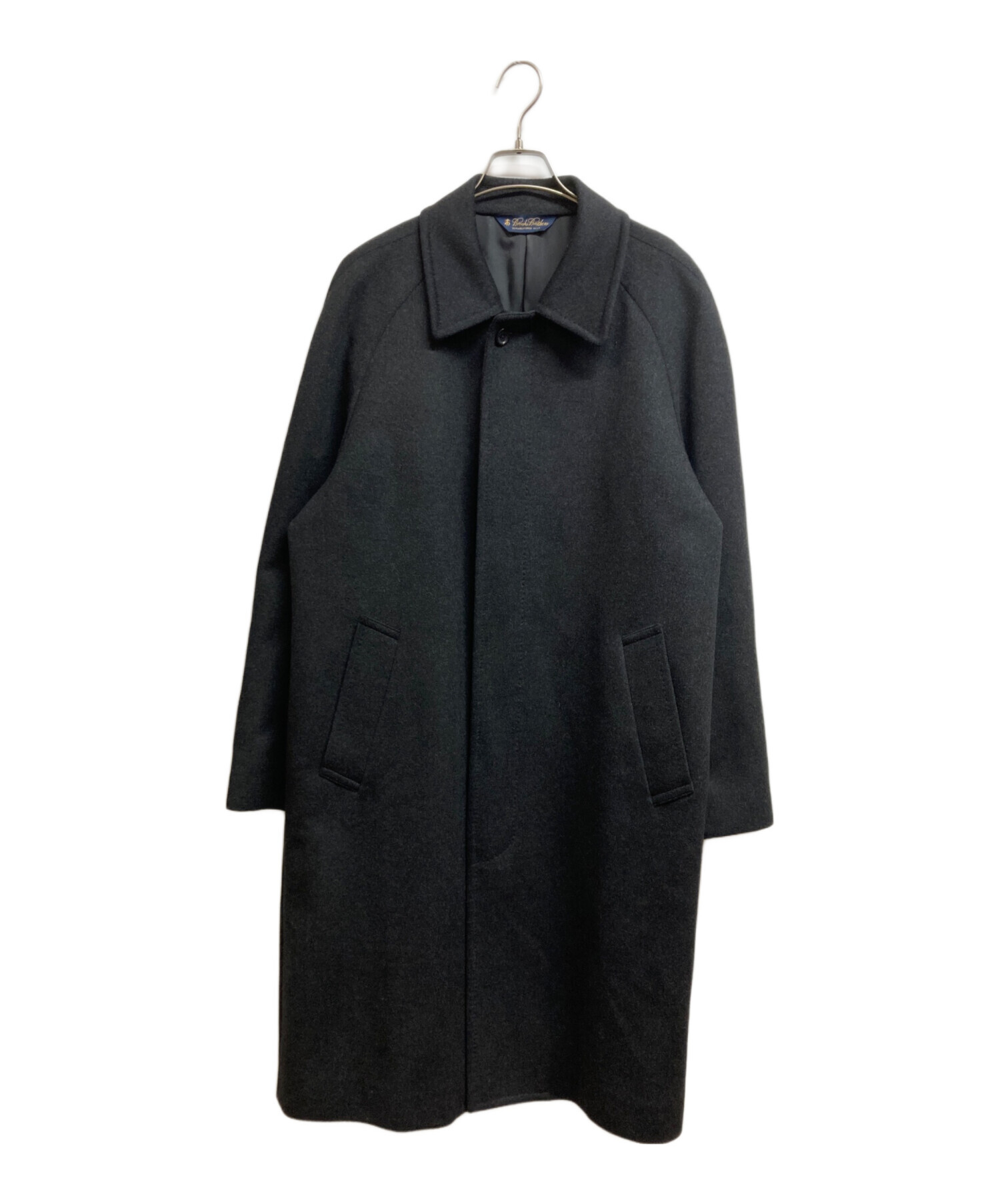 美品！ブルックスブラザーズ　カシミヤ　コート　グレー 中古・古着通販】BROOKS BROTHERS (ブルックスブラザーズ) カシミヤ