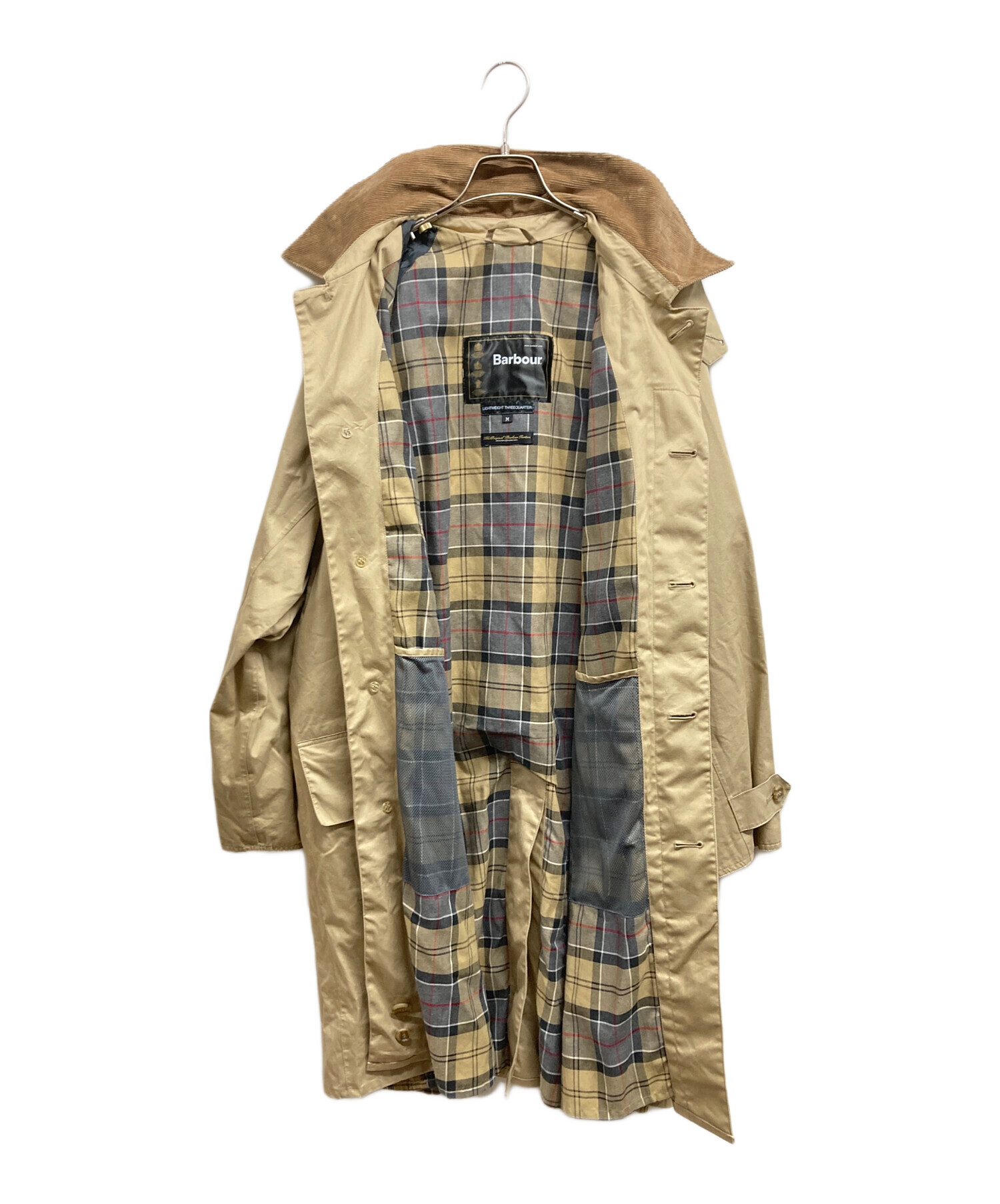 中古・古着通販】Barbour (バブアー) ステンカラーコート ベージュ