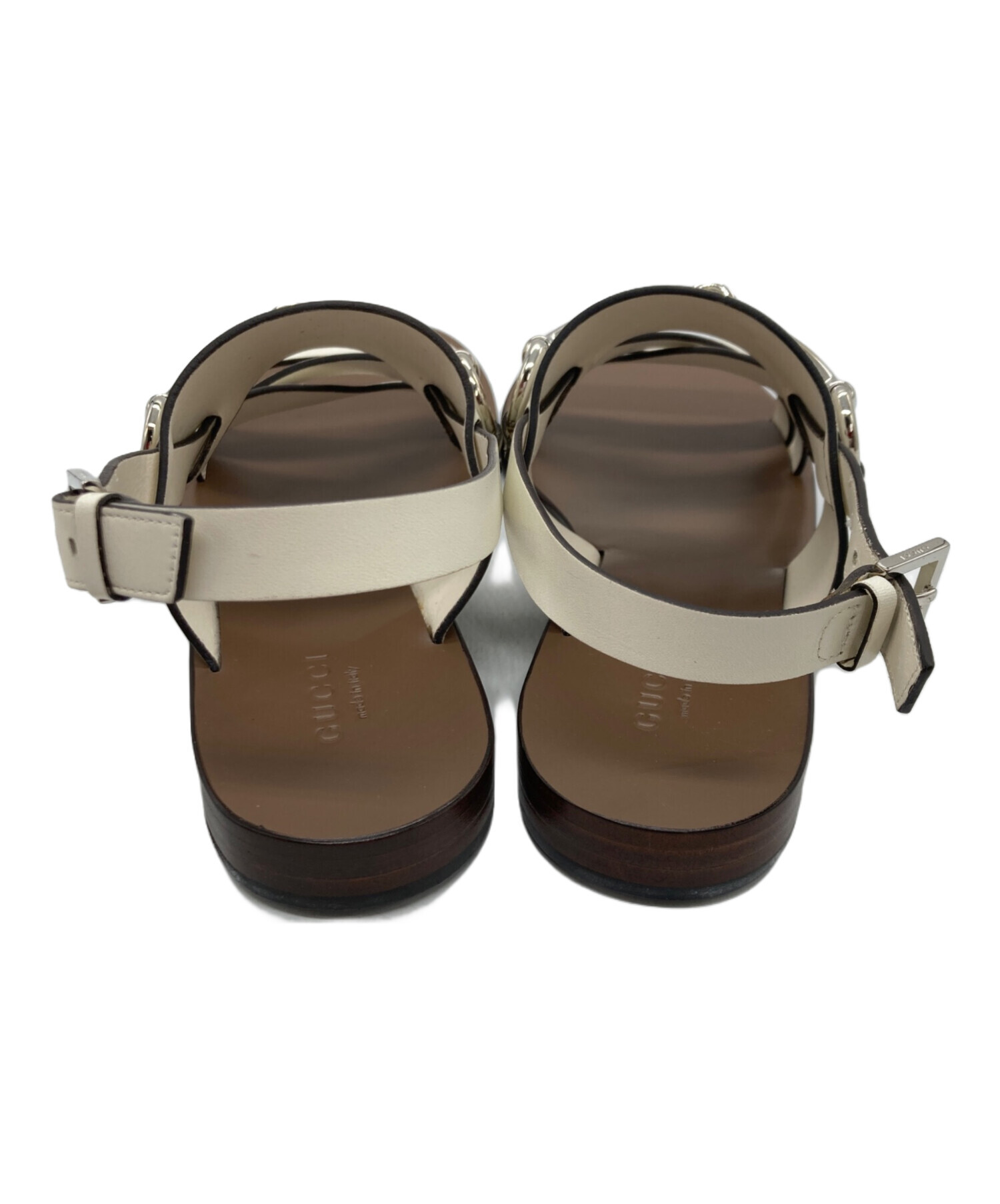 GUCCI グッチ サンダル ホースビット サイズ 9 中古・古着通販】GUCCI (グッチ) ホースビットストラップサンダル