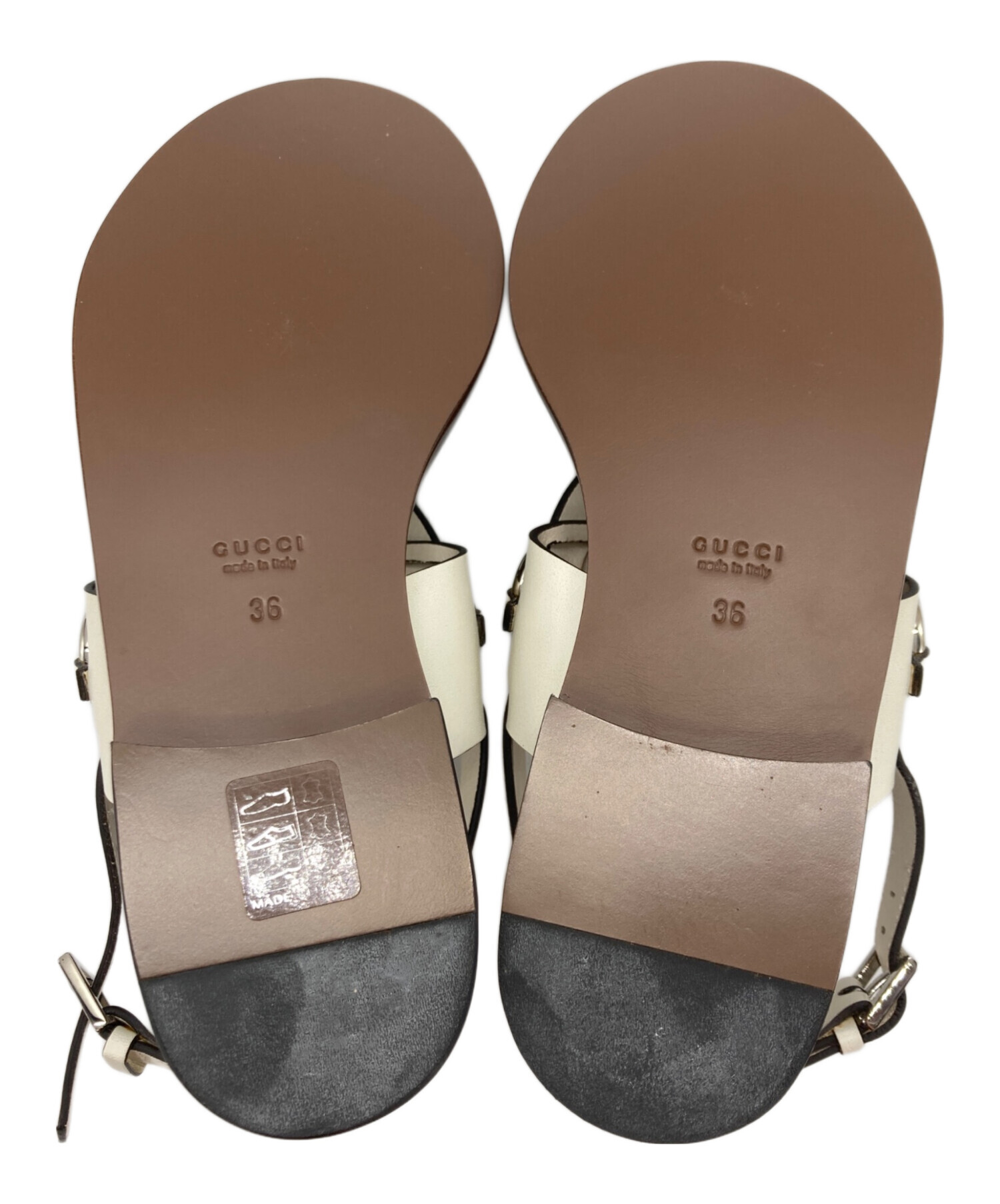 中古・古着通販】GUCCI (グッチ) ホースビットストラップサンダル
