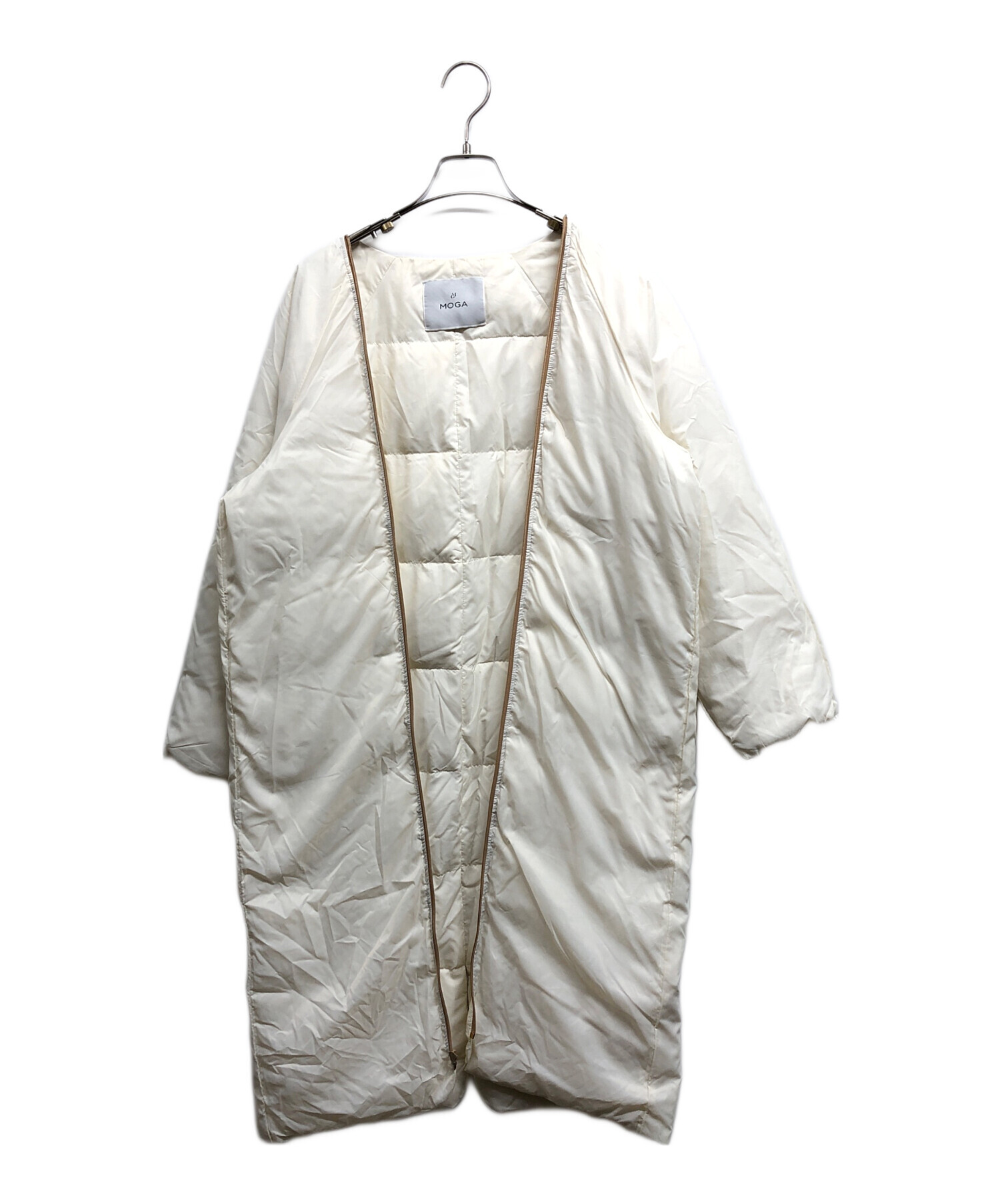 中古・古着通販】MOGA (モガ) フード付き ダウンロングコート ブラウン