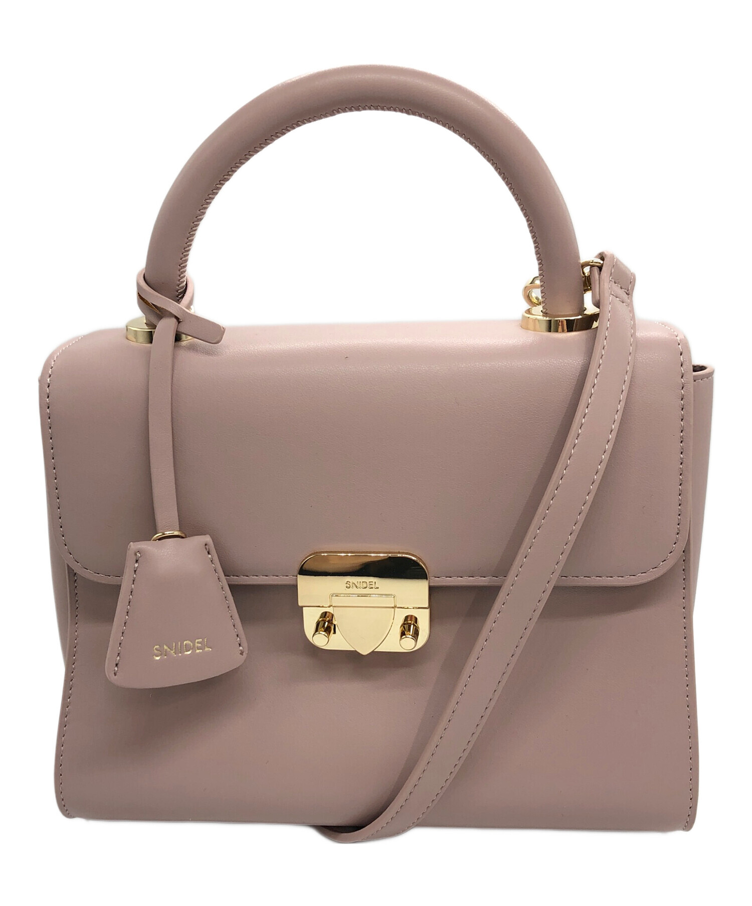 snidel ワンハンドミディアムバック 中古・古着通販】Snidel (スナイデル) ワンハンドルバッグ ピンク 未