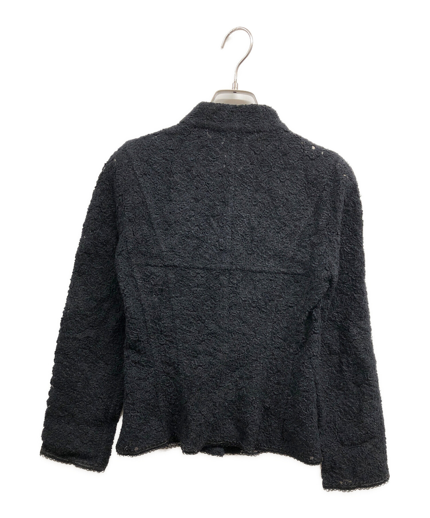 中古・古着通販】CHANEL (シャネル) レースジャケット ブラック サイズ