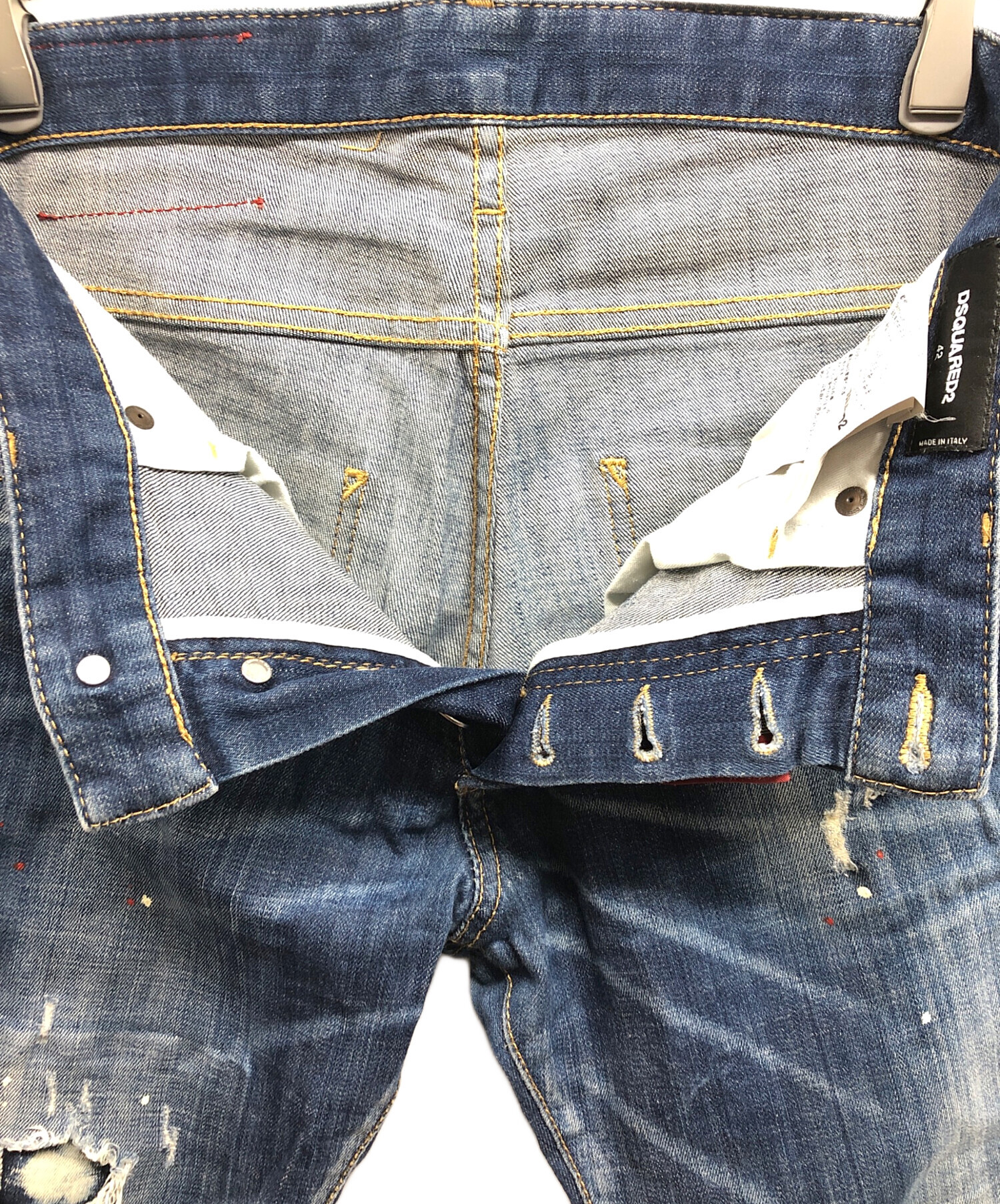 中古・古着通販】DSQUARED2 (ディースクエアード) ダメージスキニー