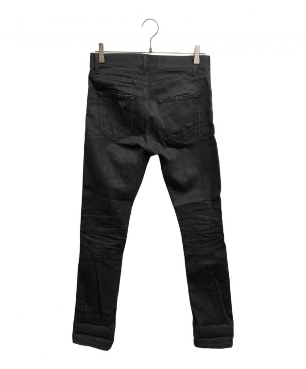 希少 SAINTLAURENT エディ期 デストロイクラッシュデニムパンツ 31 中古・古着通販】Saint Laurent Paris (サンローランパリ) デストロイ