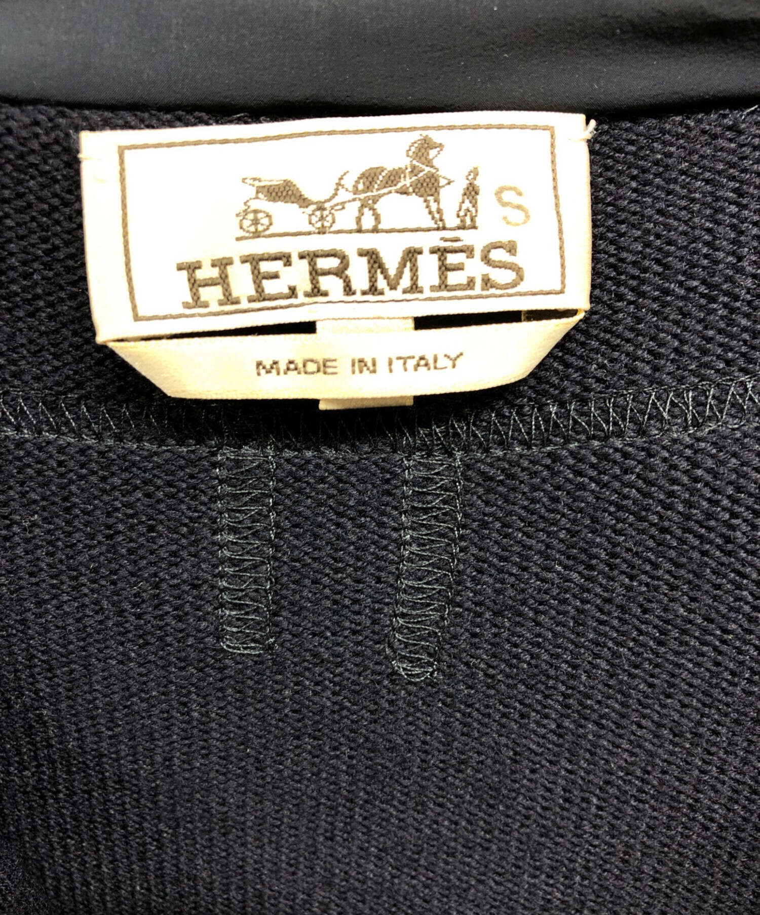 中古・古着通販】HERMES (エルメス) ハーフジップ切替パーカー