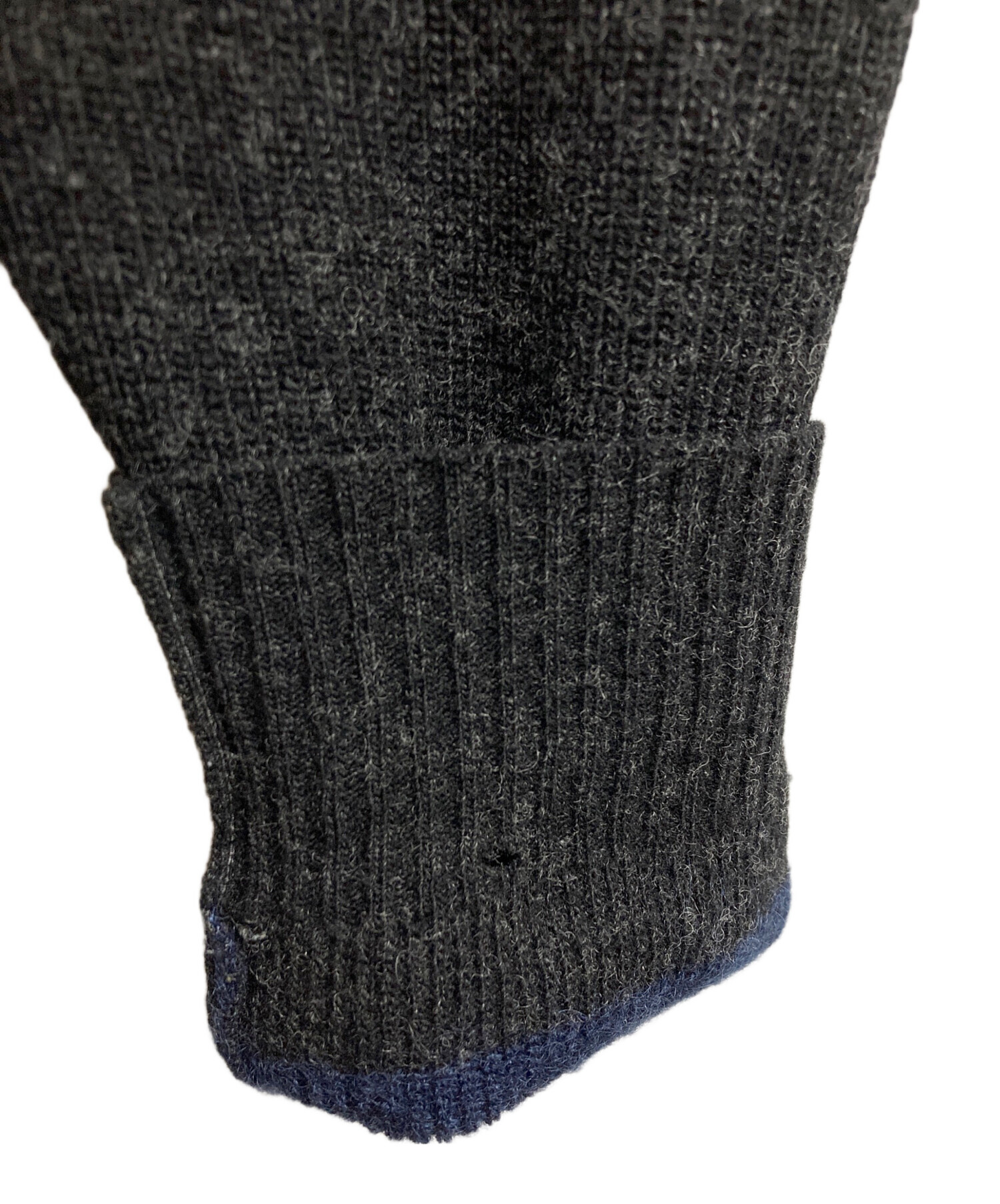 コムデギャルソン　オム　ケーブルカーディガン　ダークグレー 中古・古着通販】COMME des GARCONS HOMME (コムデギャルソン オム